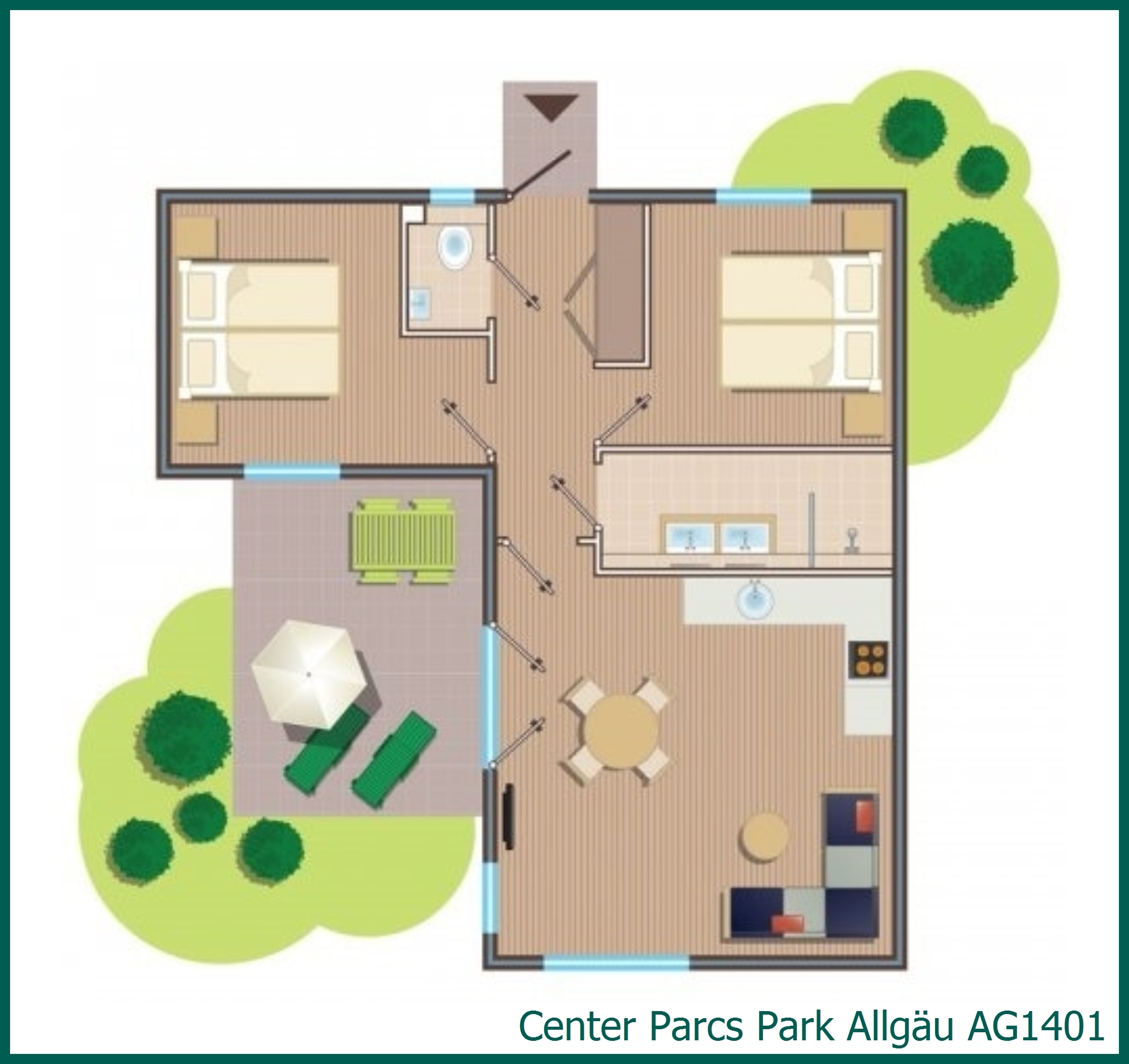 Comfort cottage AG1401 in Park Allgäu
