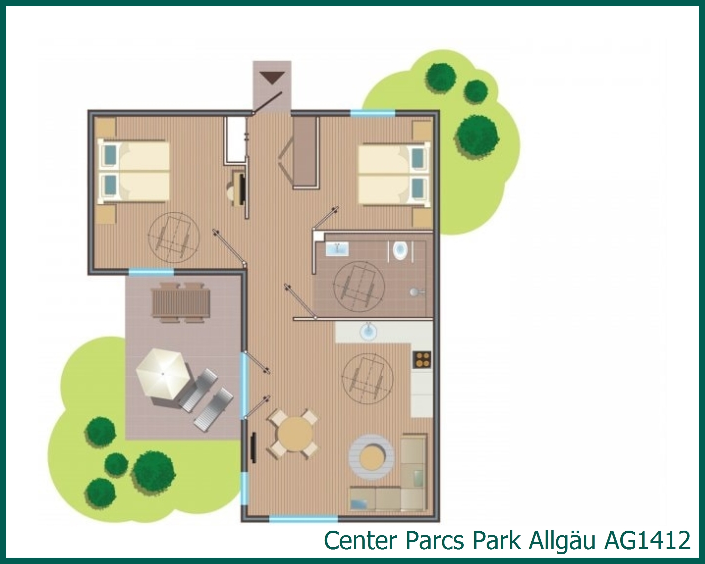 Rolstoelvriendelijk Premium cottage AG1412 in Park Allgäu