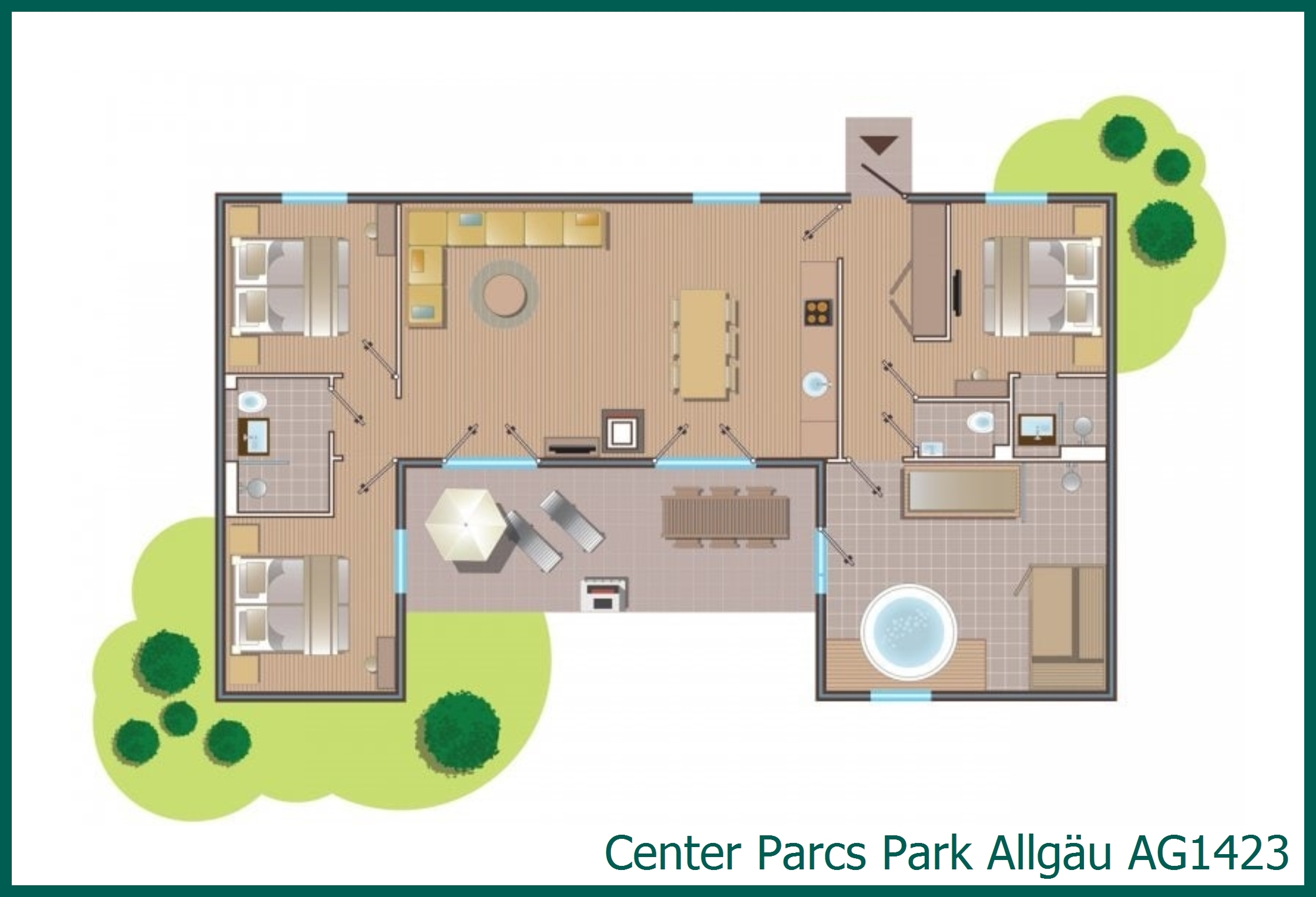 VIP cottage AG1423 in Park Allgäu
