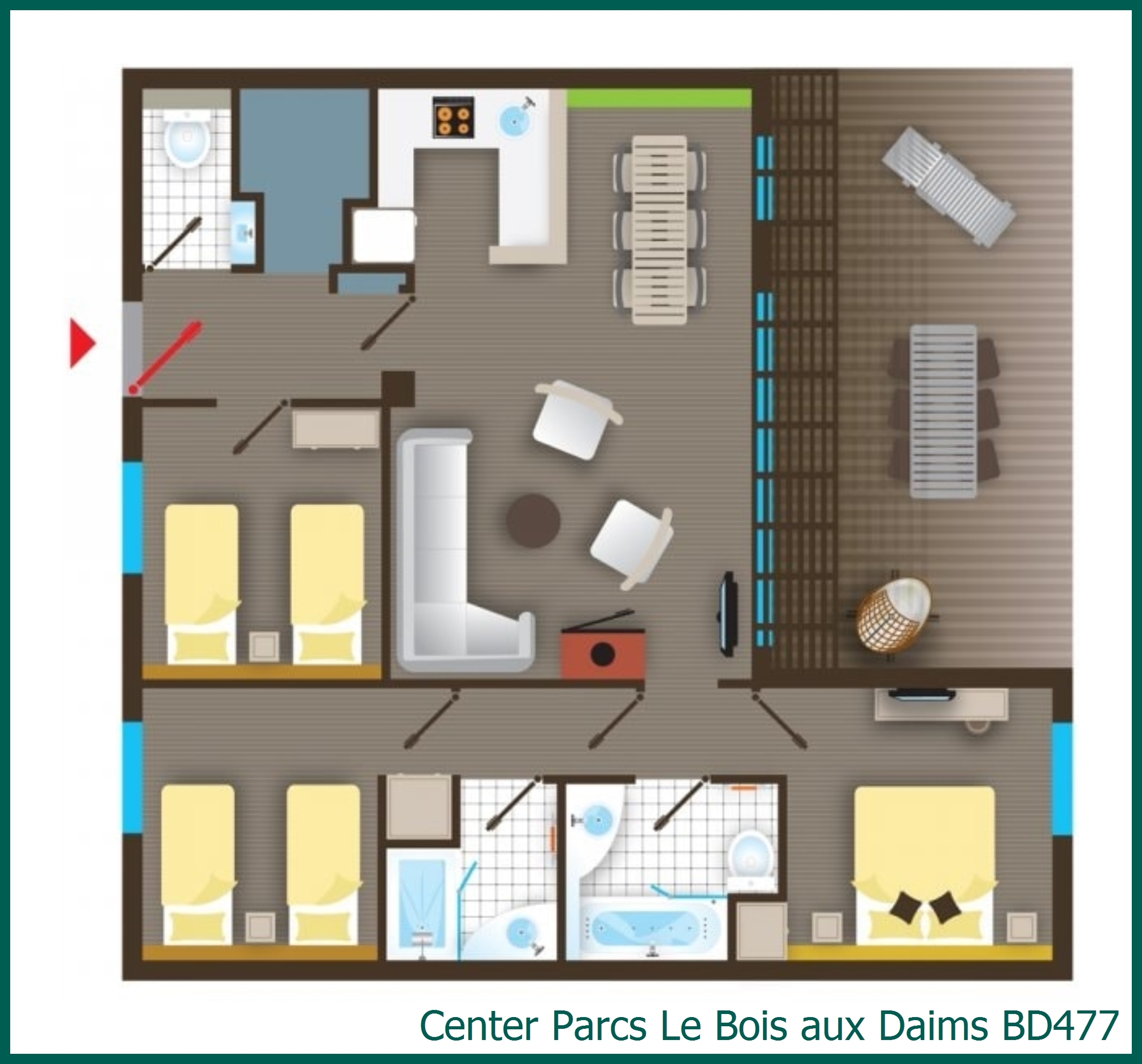 Premium cottage BD477 in Le Bois aux Daims