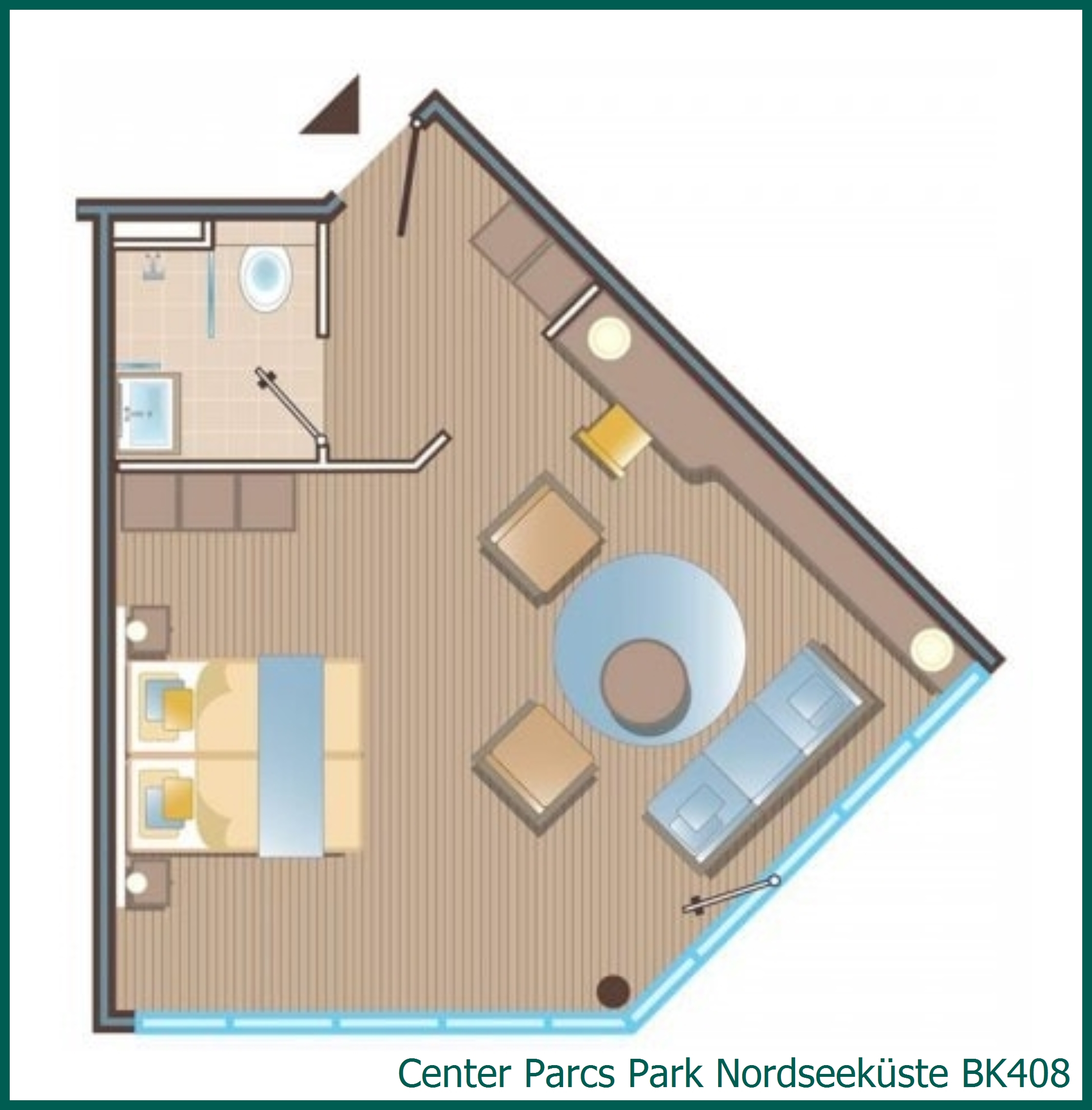 Hotelkamer BK408 in Park Nordseeküste