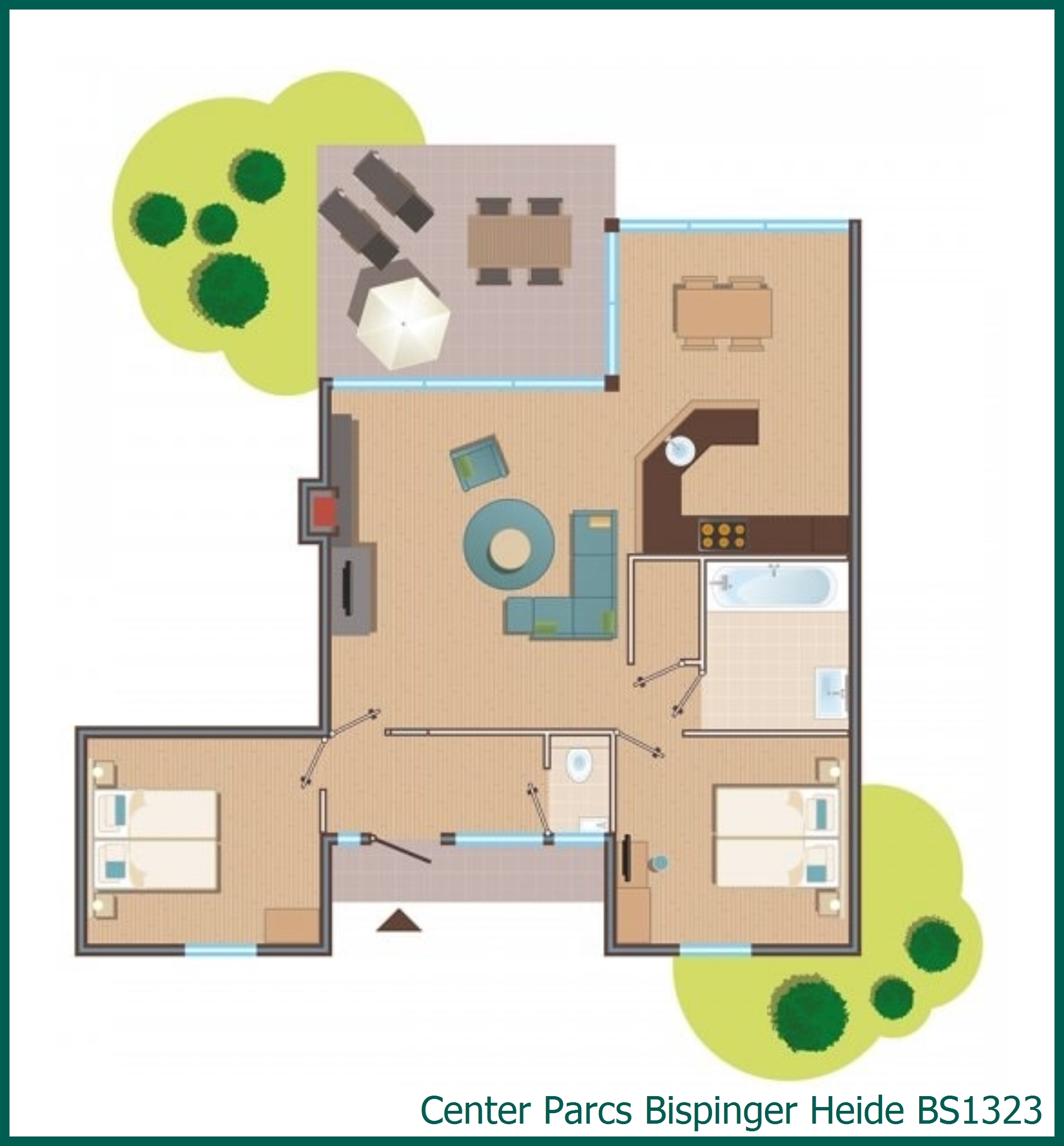 Premium Eden cottage BS1323 in Bispinger Heide