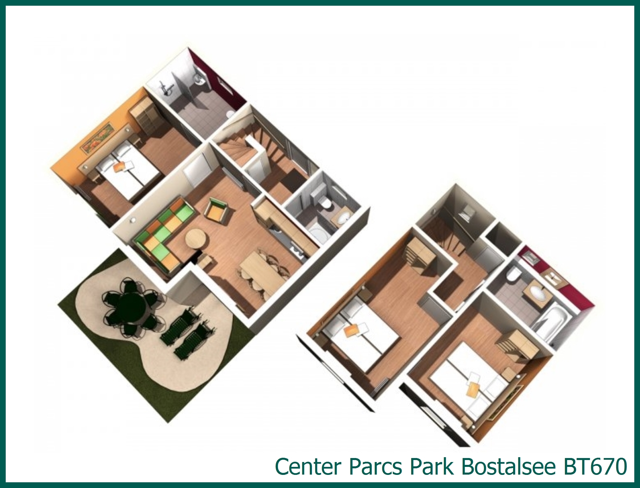 Rolstoelvriendelijk Comfort cottage BT670 in Park Bostalsee