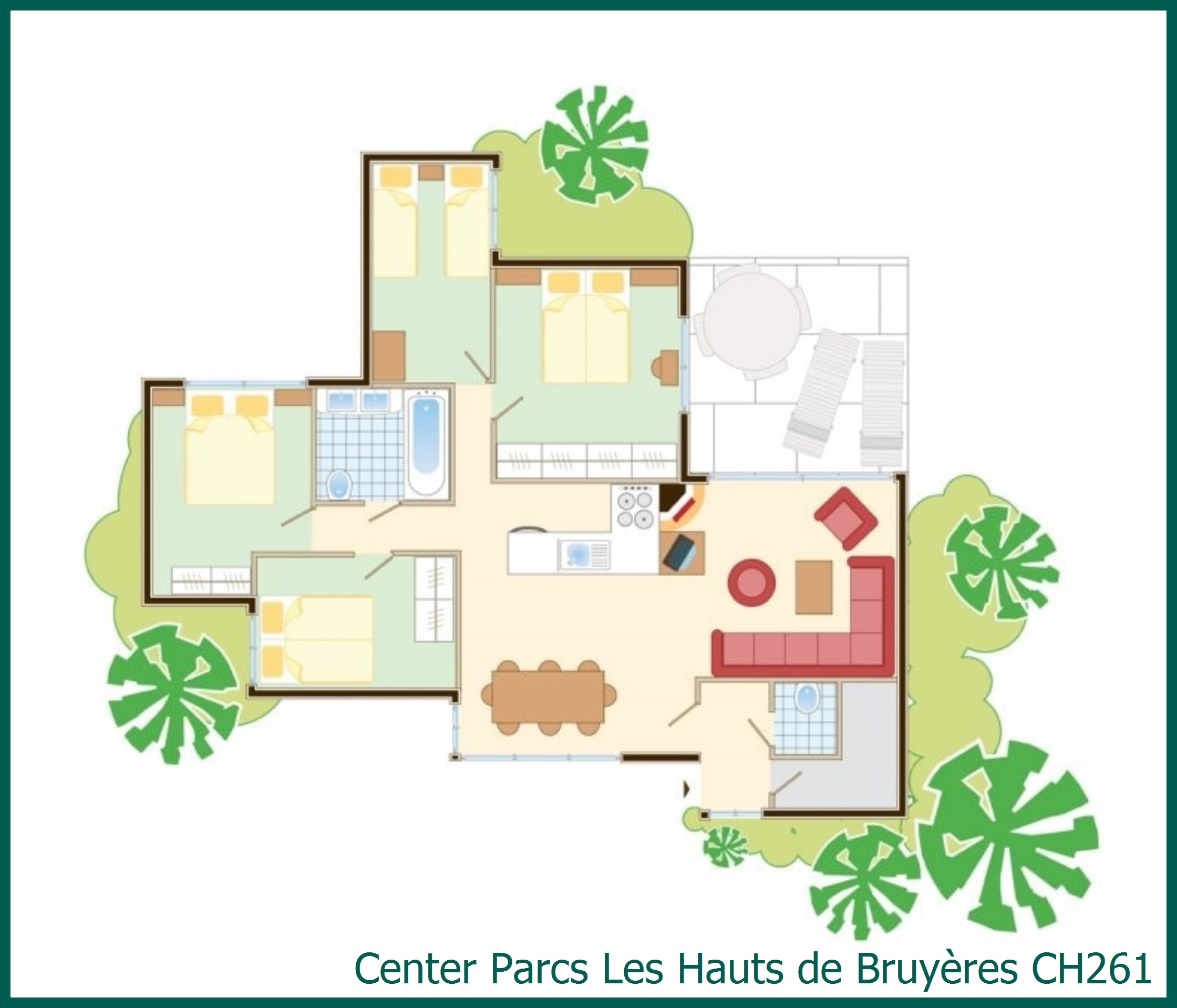 Bungalow CH261 in Les Hauts de Bruyères