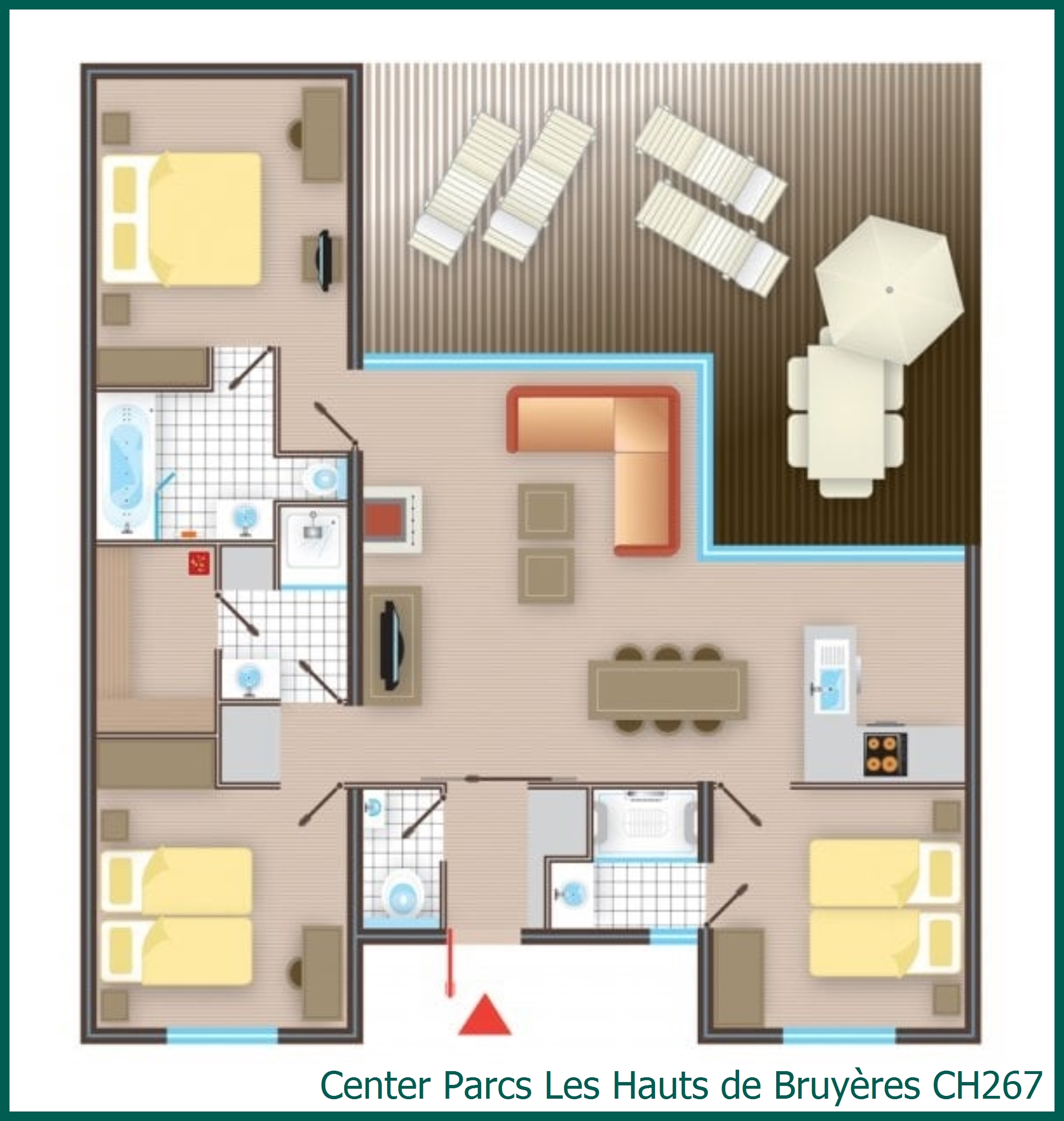 Bungalow CH267 in Les Hauts de Bruyères