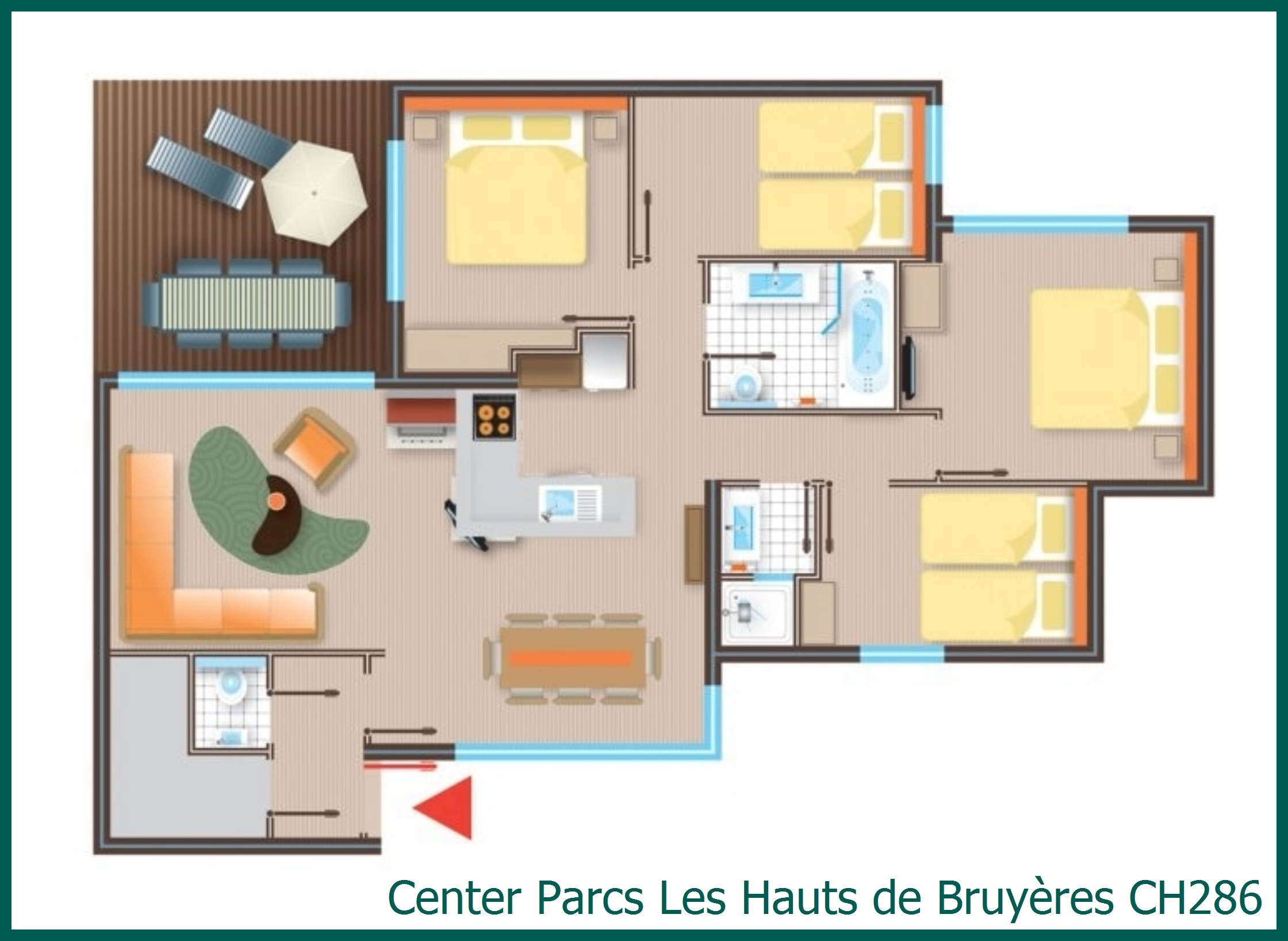 Bungalow CH286 in Les Hauts de Bruyères