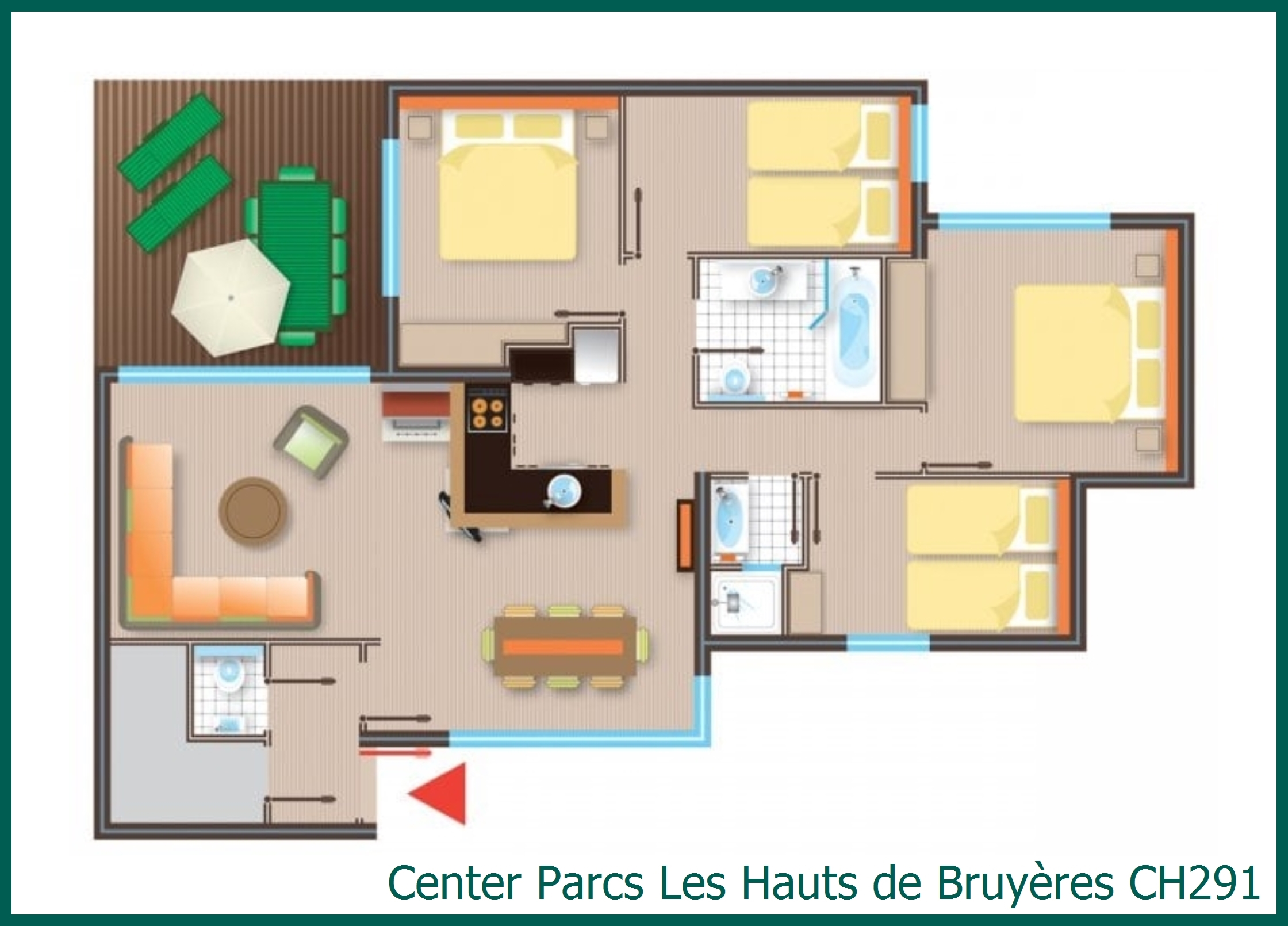 Bungalow CH291 in Les Hauts de Bruyères