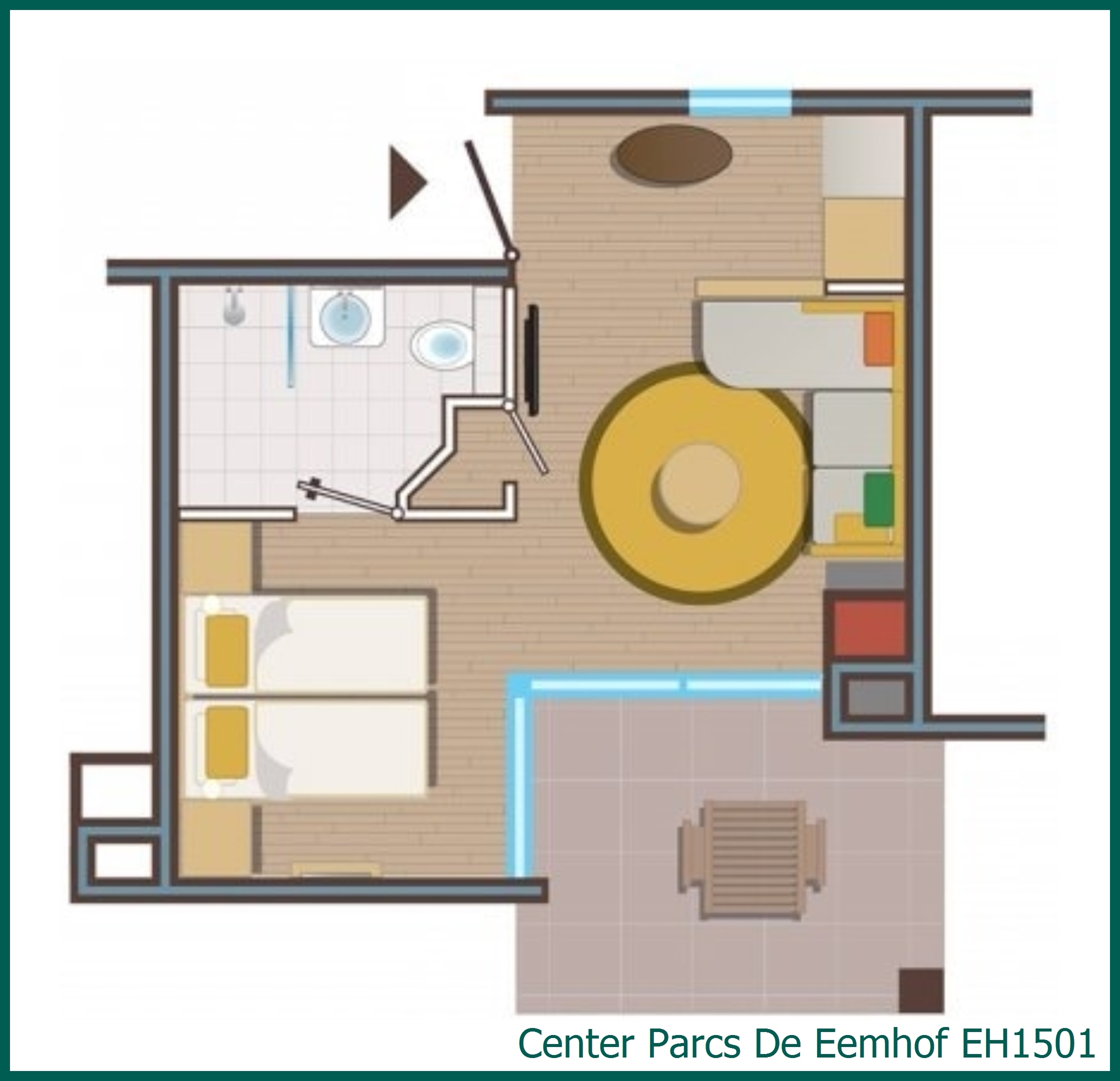 Hotelkamer EH1501 in De Eemhof