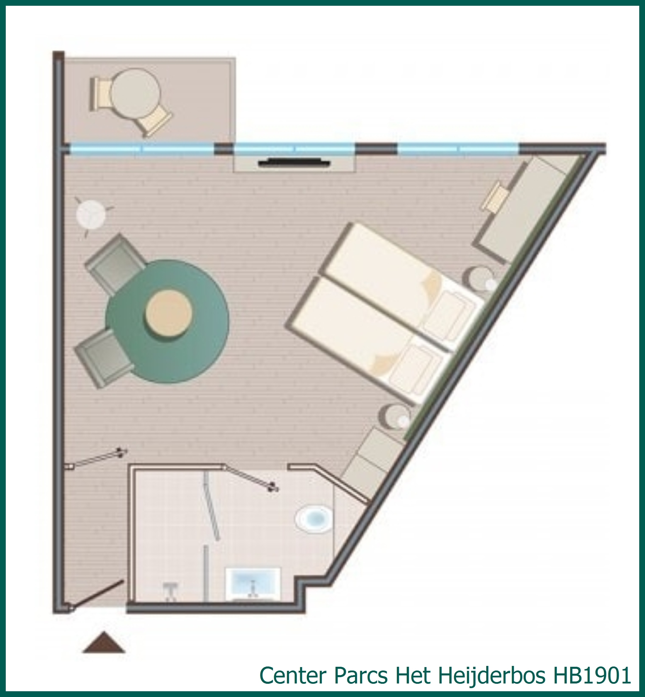 Hotelkamer HB1901 in Het Heijderbos
