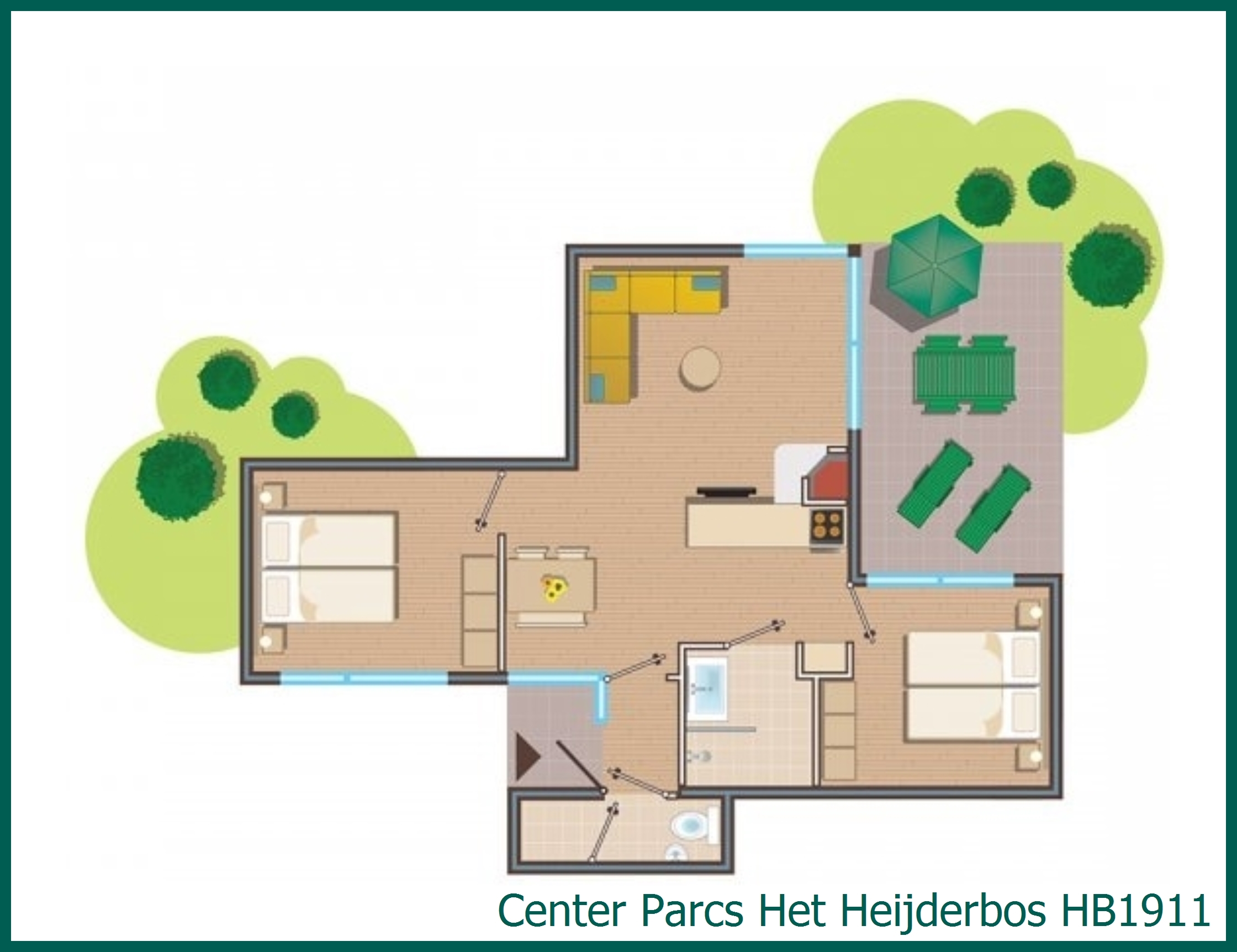 Comfort cottage HB1911 in Het Heijderbos