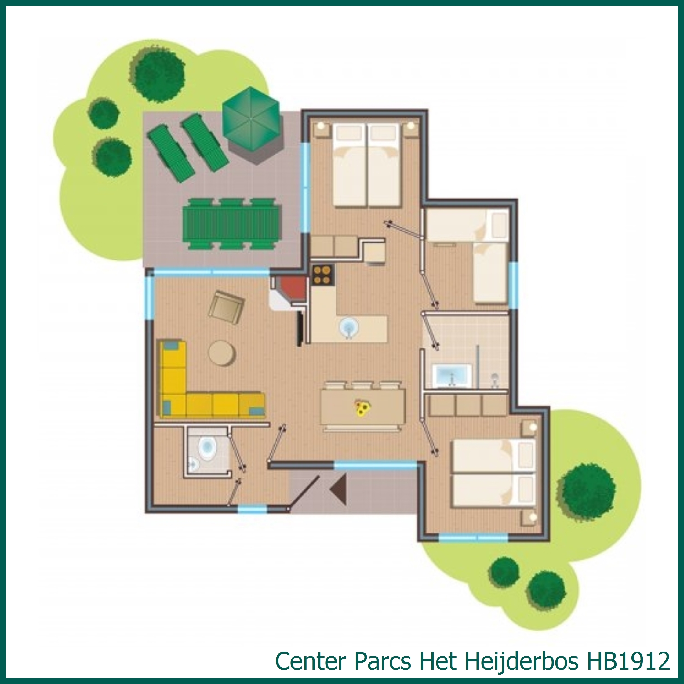 Comfort cottage HB1912 in Het Heijderbos