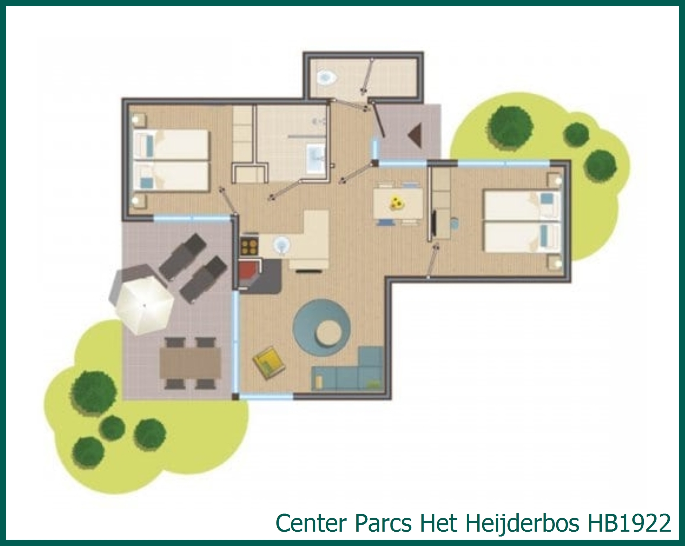 Premium cottage HB1922 in Het Heijderbos
