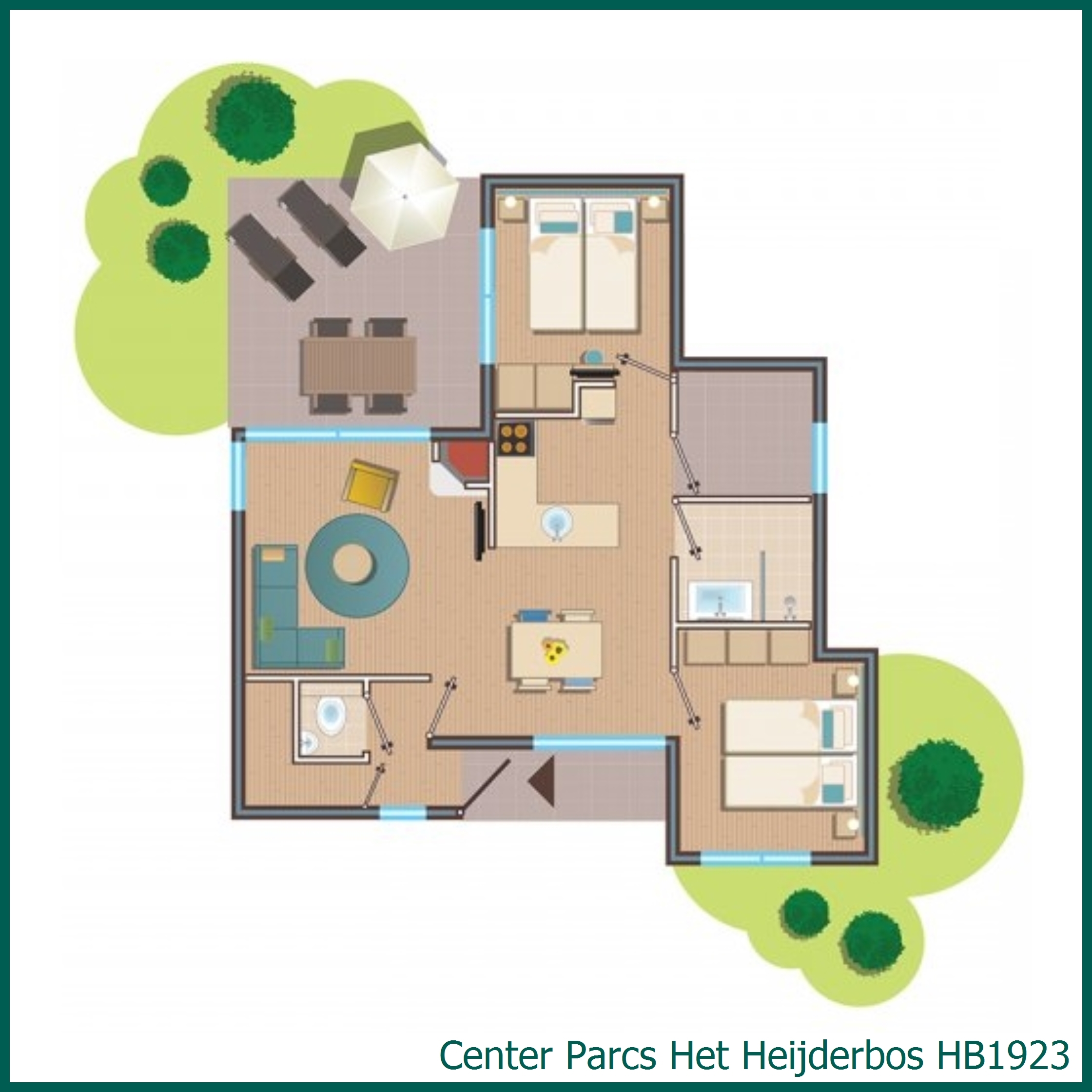 Premium cottage HB1923 in Het Heijderbos