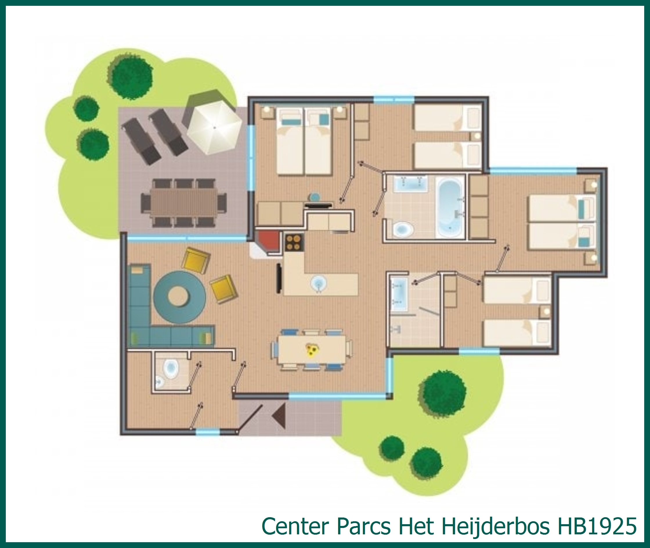 Premium cottage HB1925 in Het Heijderbos
