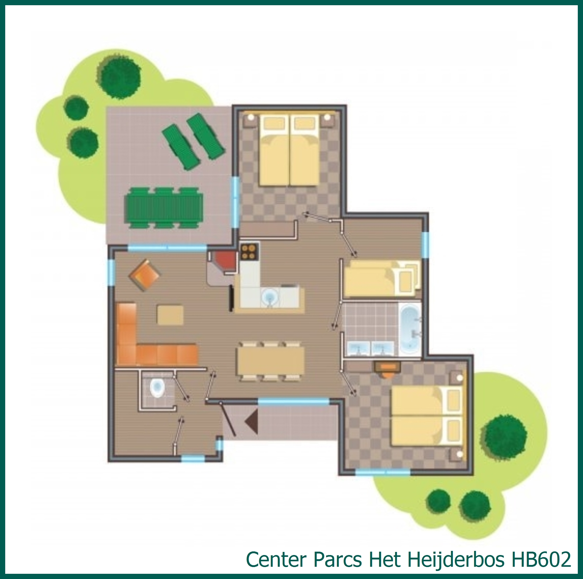 Bungalow HB602 in Het Heijderbos
