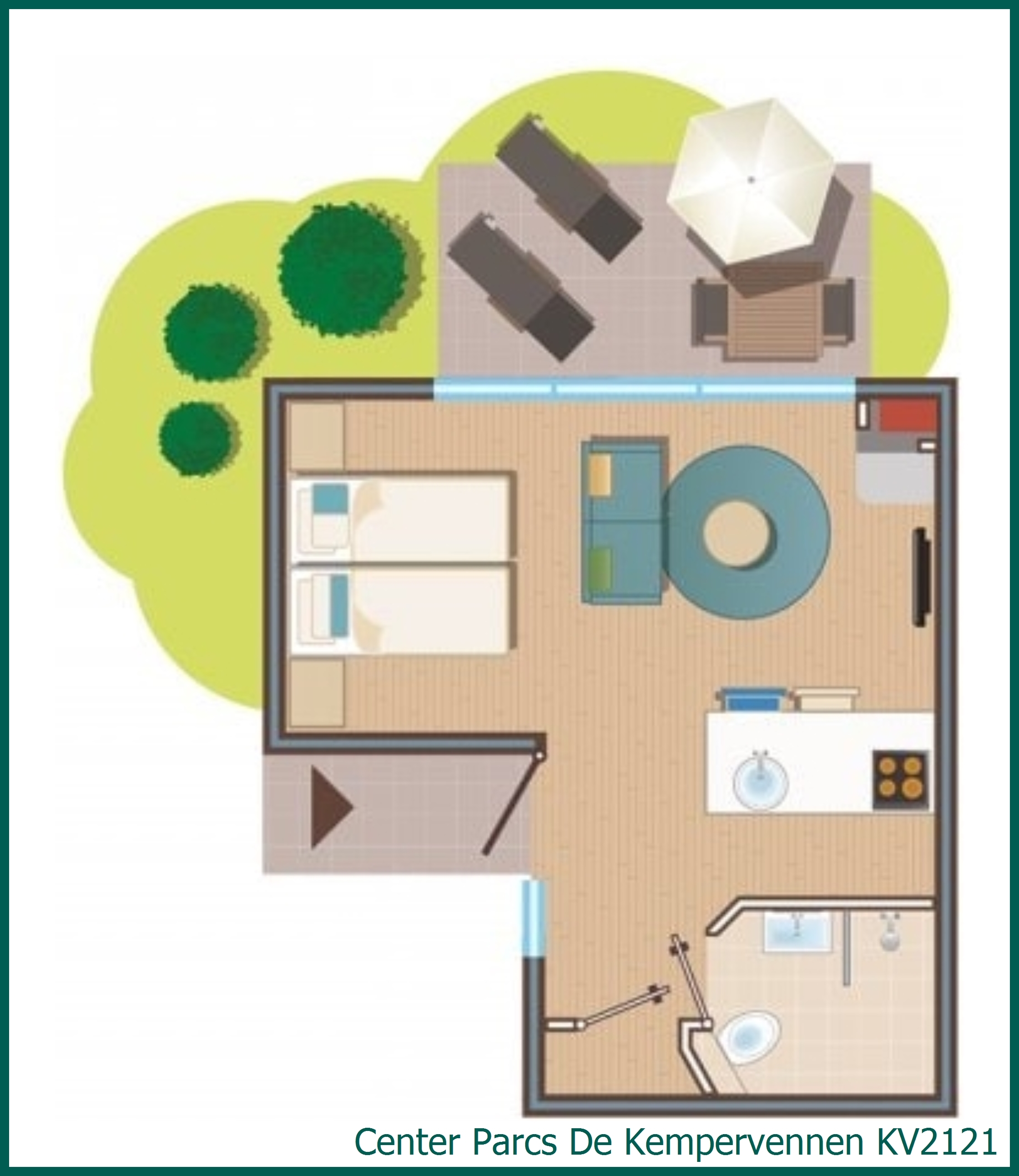 Premium cottage KV2121 in De Kempervennen