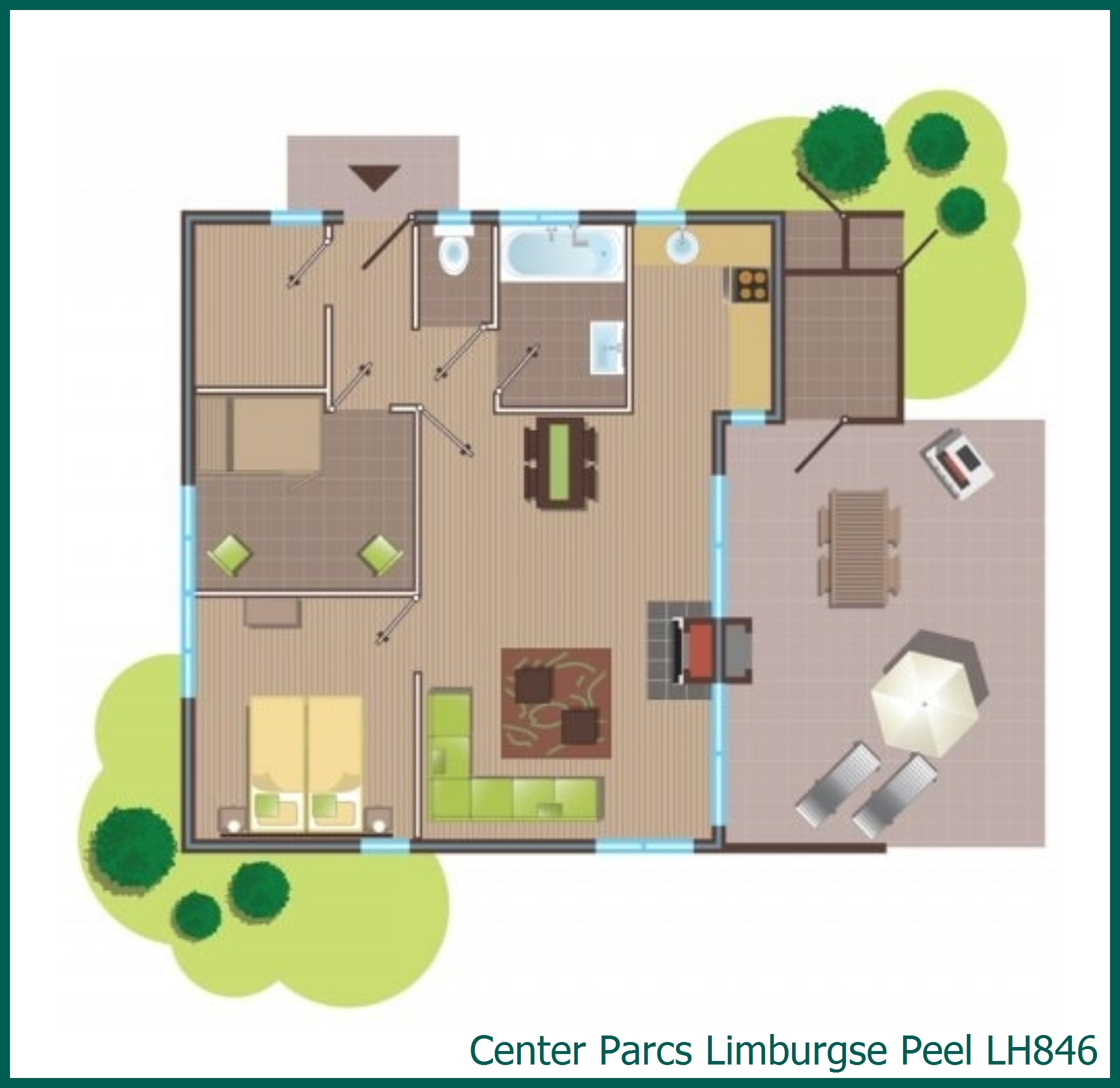 VIP cottage LH846 in Limburgse Peel