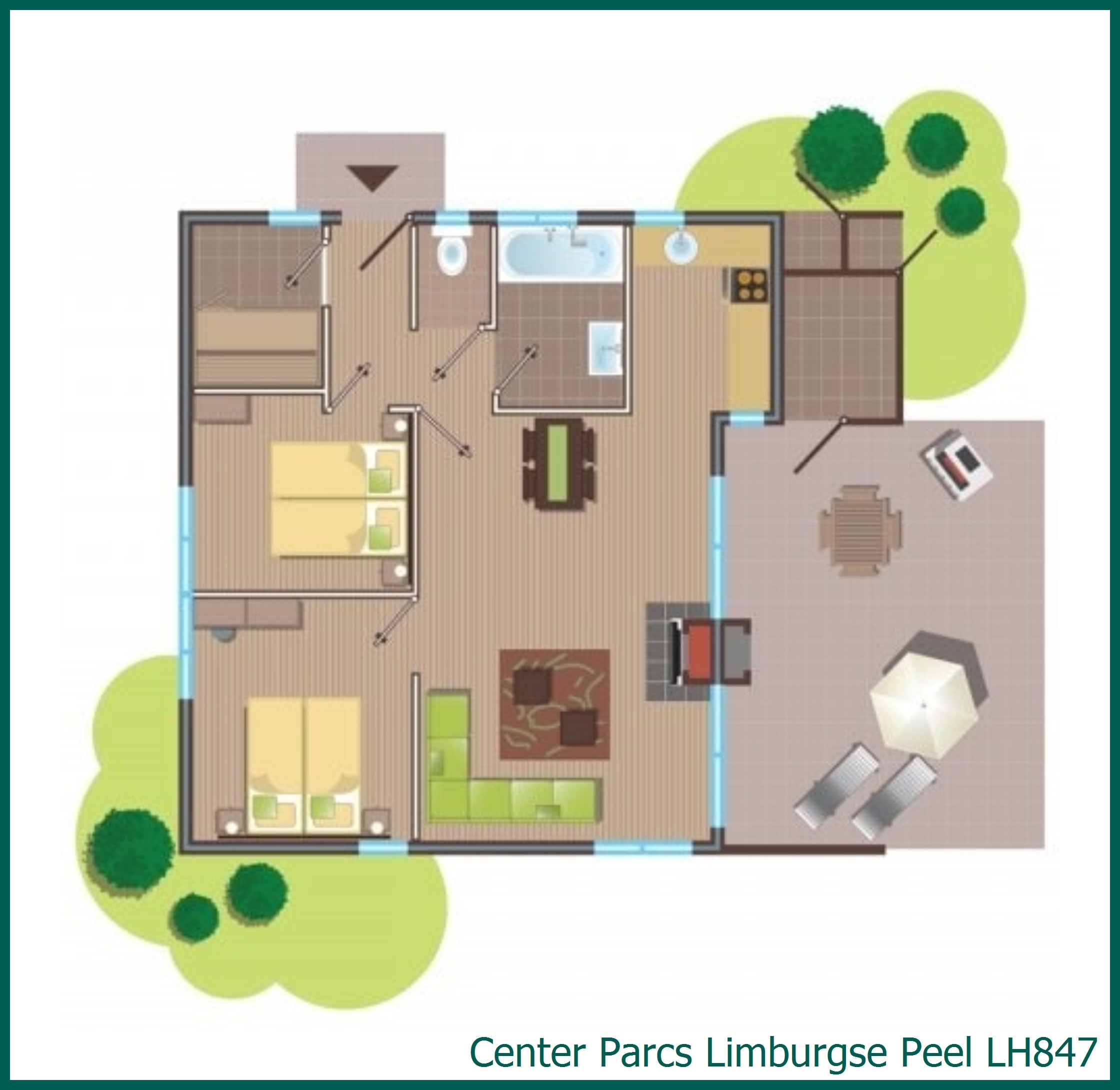 VIP cottage LH847 in Limburgse Peel