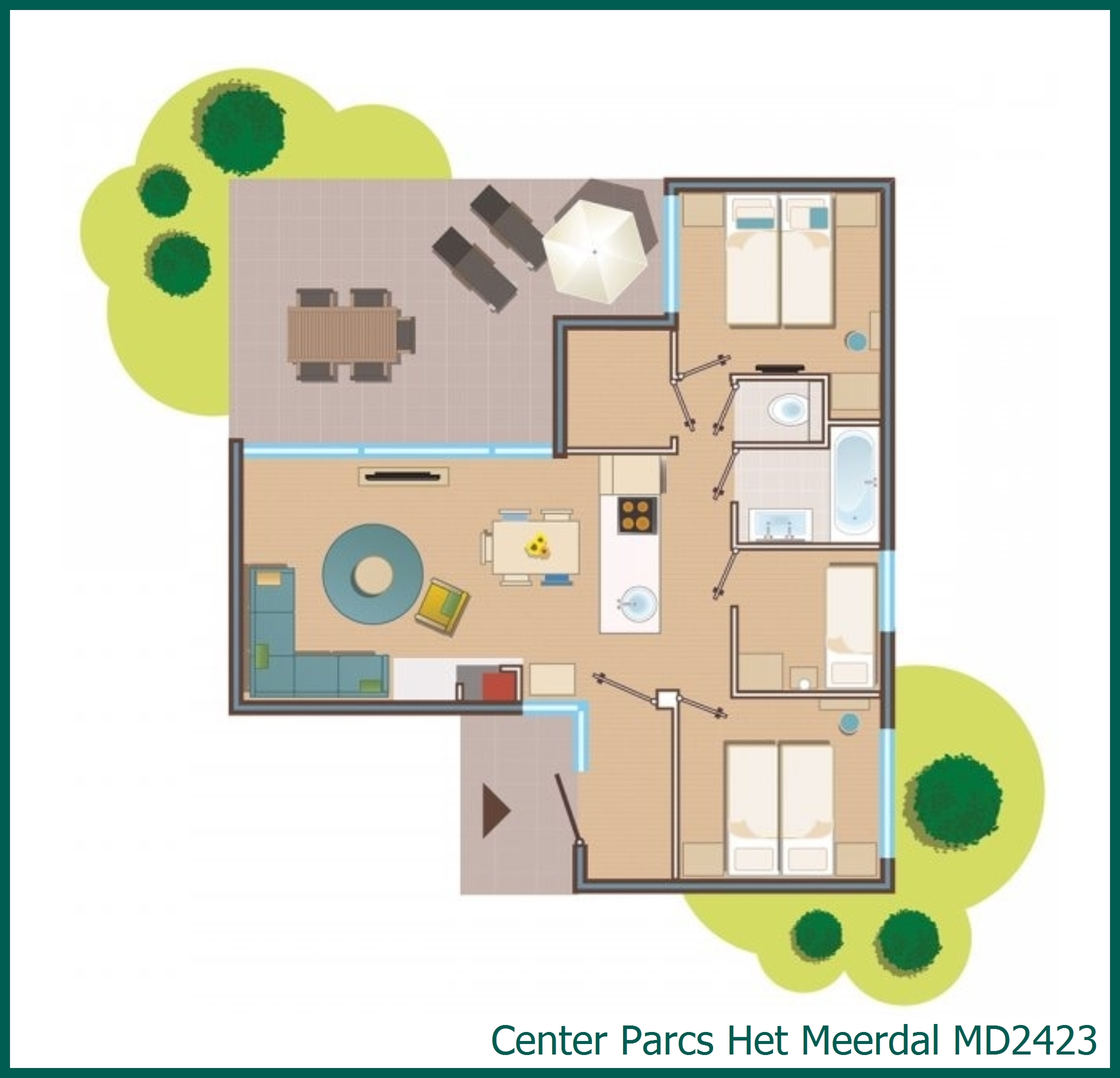 Premium cottage MD2423 in Het Meerdal