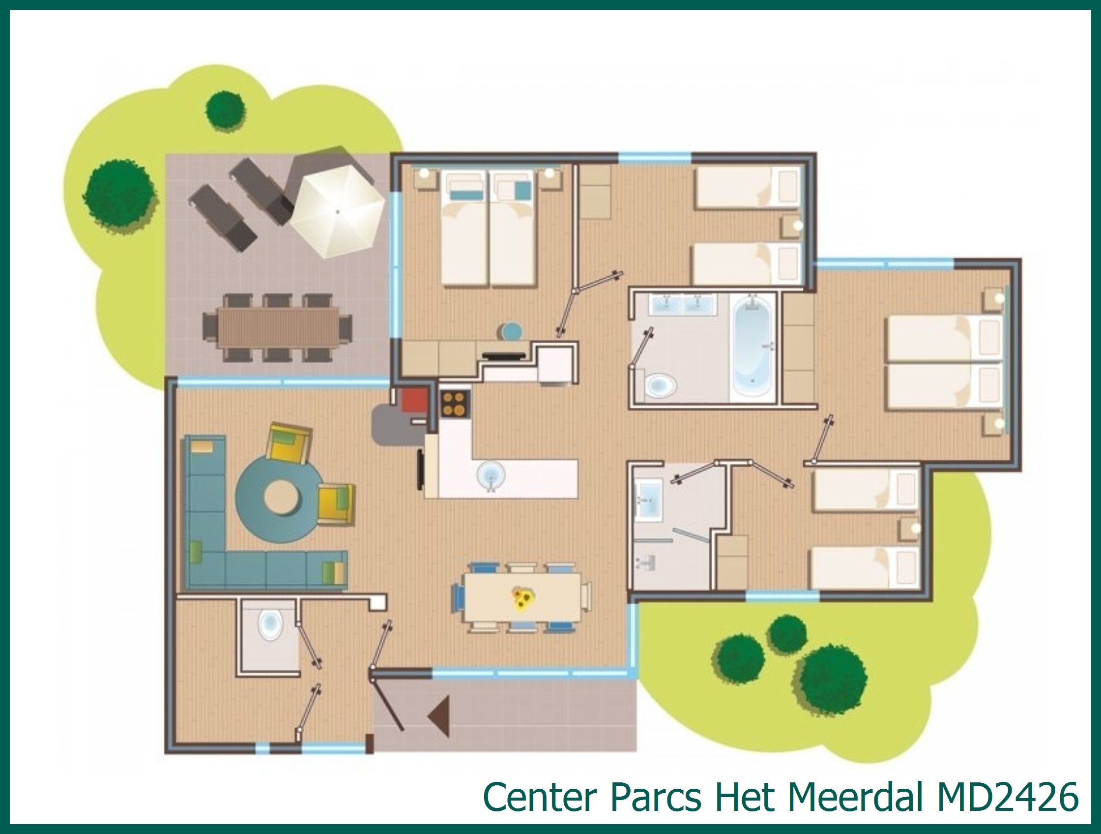 Premium cottage MD2426 in Het Meerdal