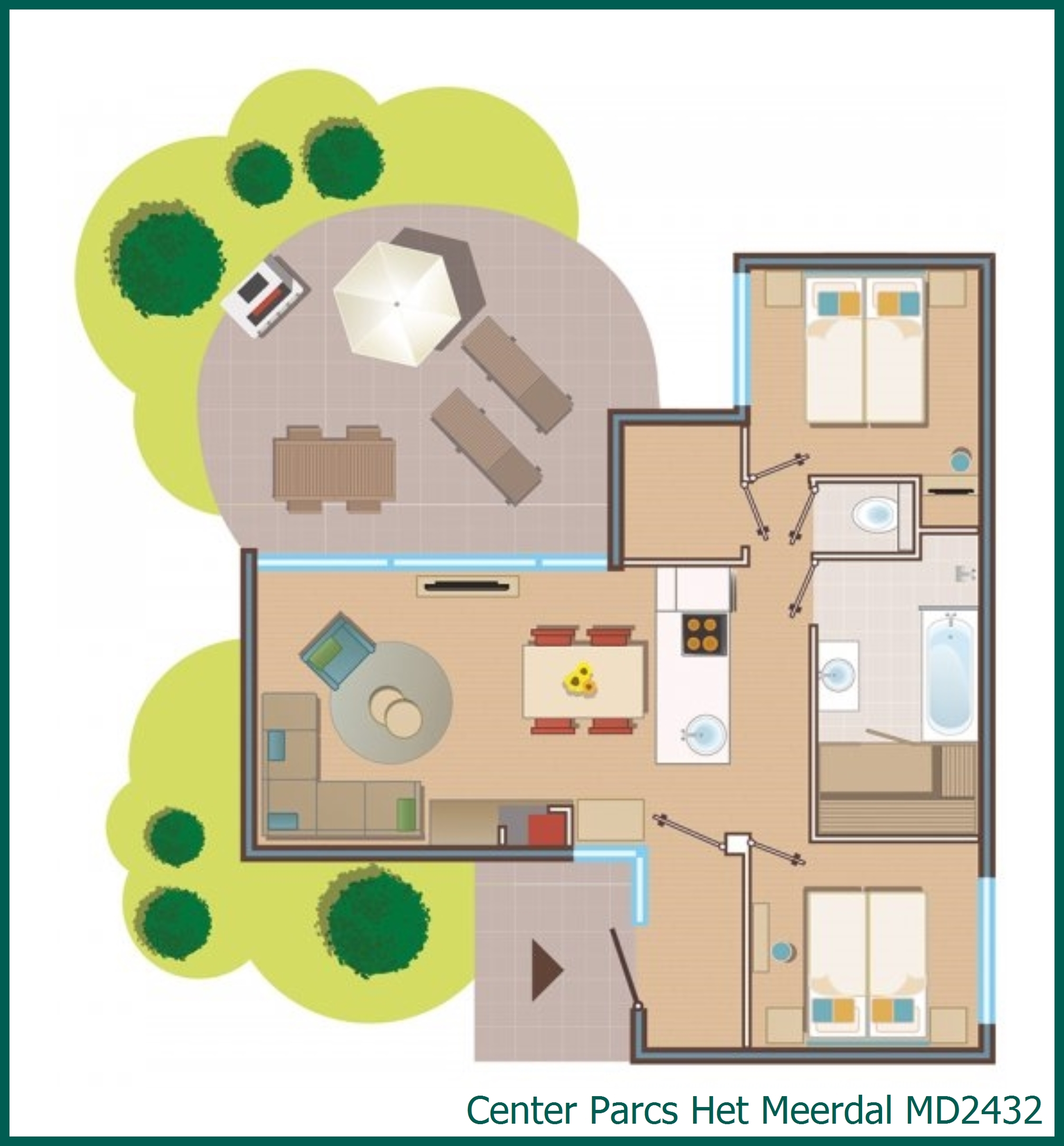 VIP cottage MD2432 in Het Meerdal