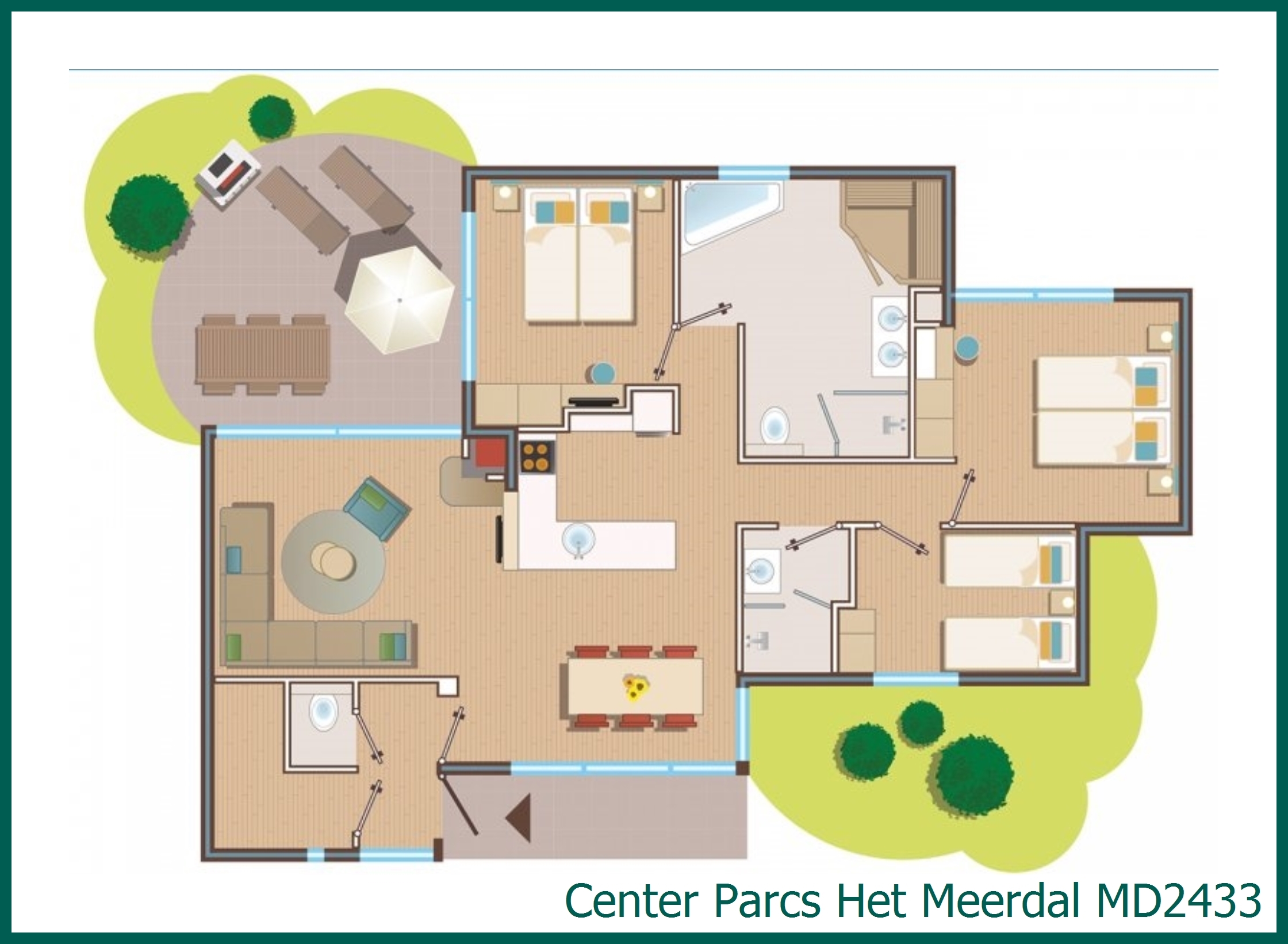 VIP cottage MD2433 in Het Meerdal