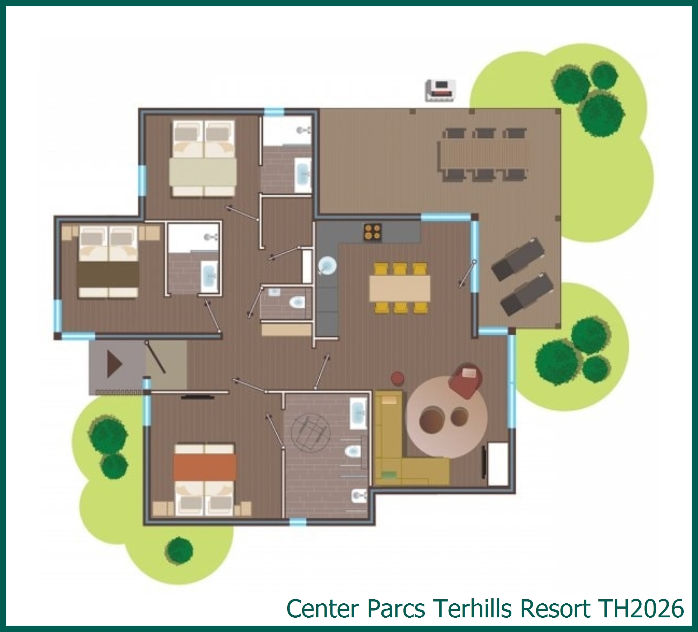 Rolstoelvriendelijk VIP cottage TH2026 in Terhills Resort