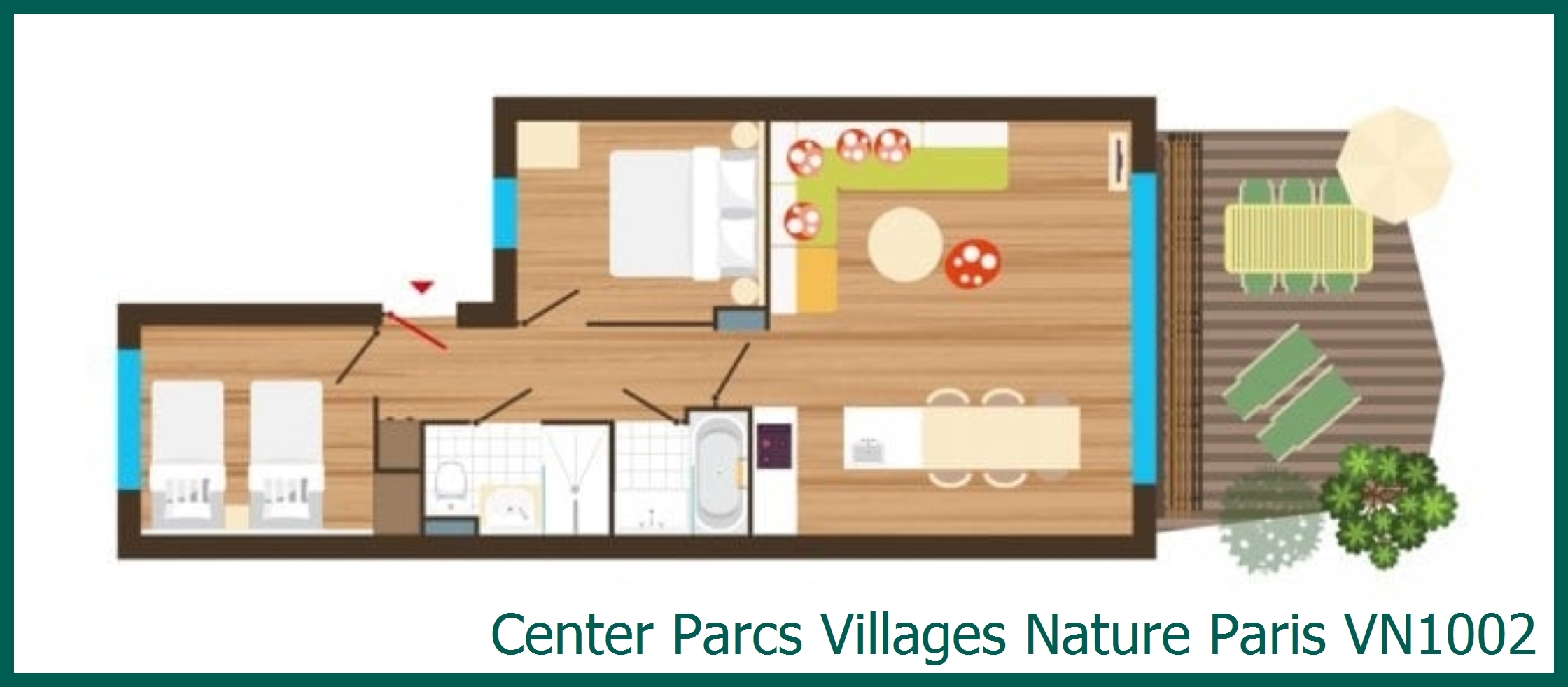 Bungalow VN1002 in Villages Nature Paris