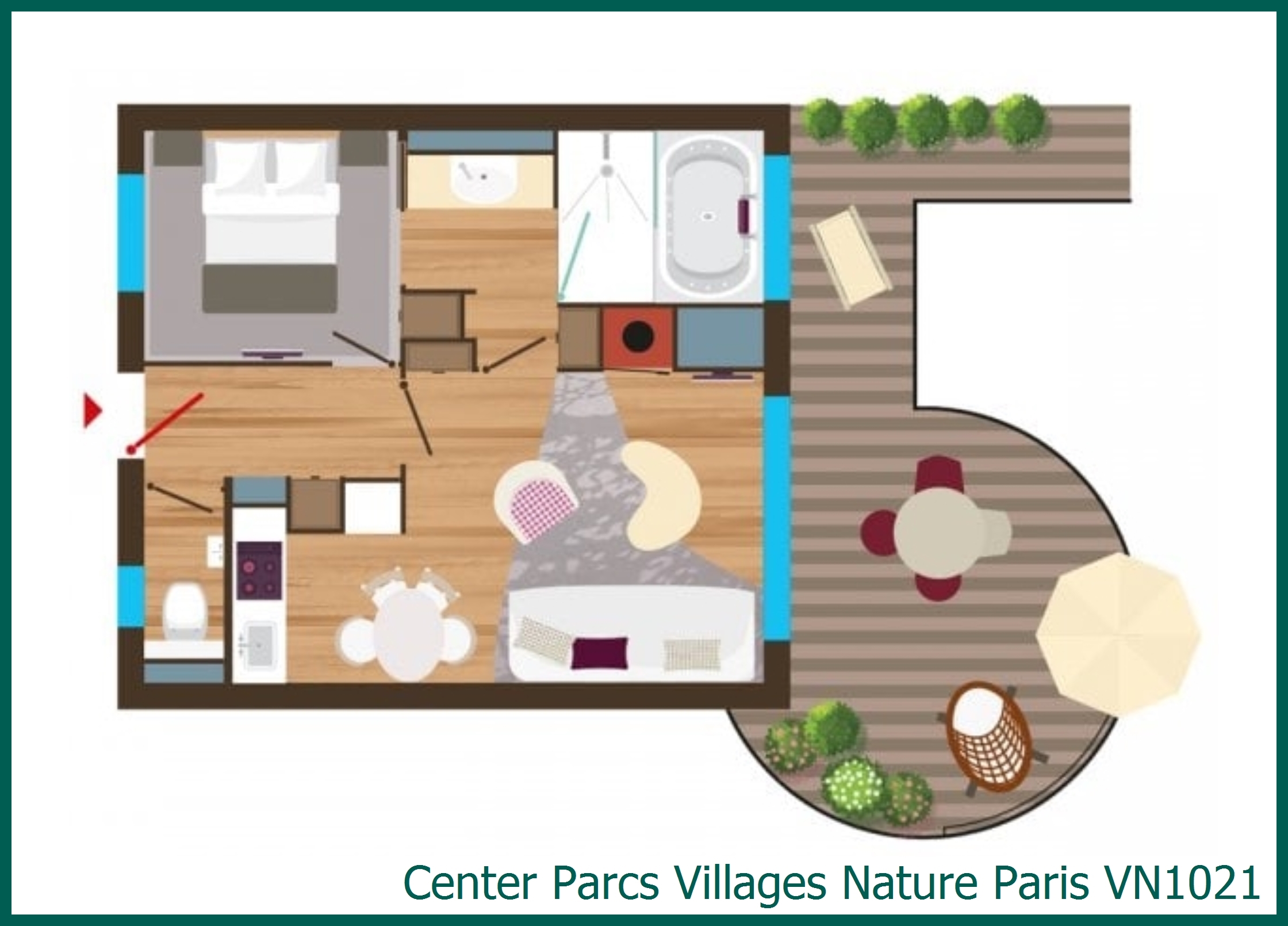 Appartement VN1021 in Villages Nature Paris