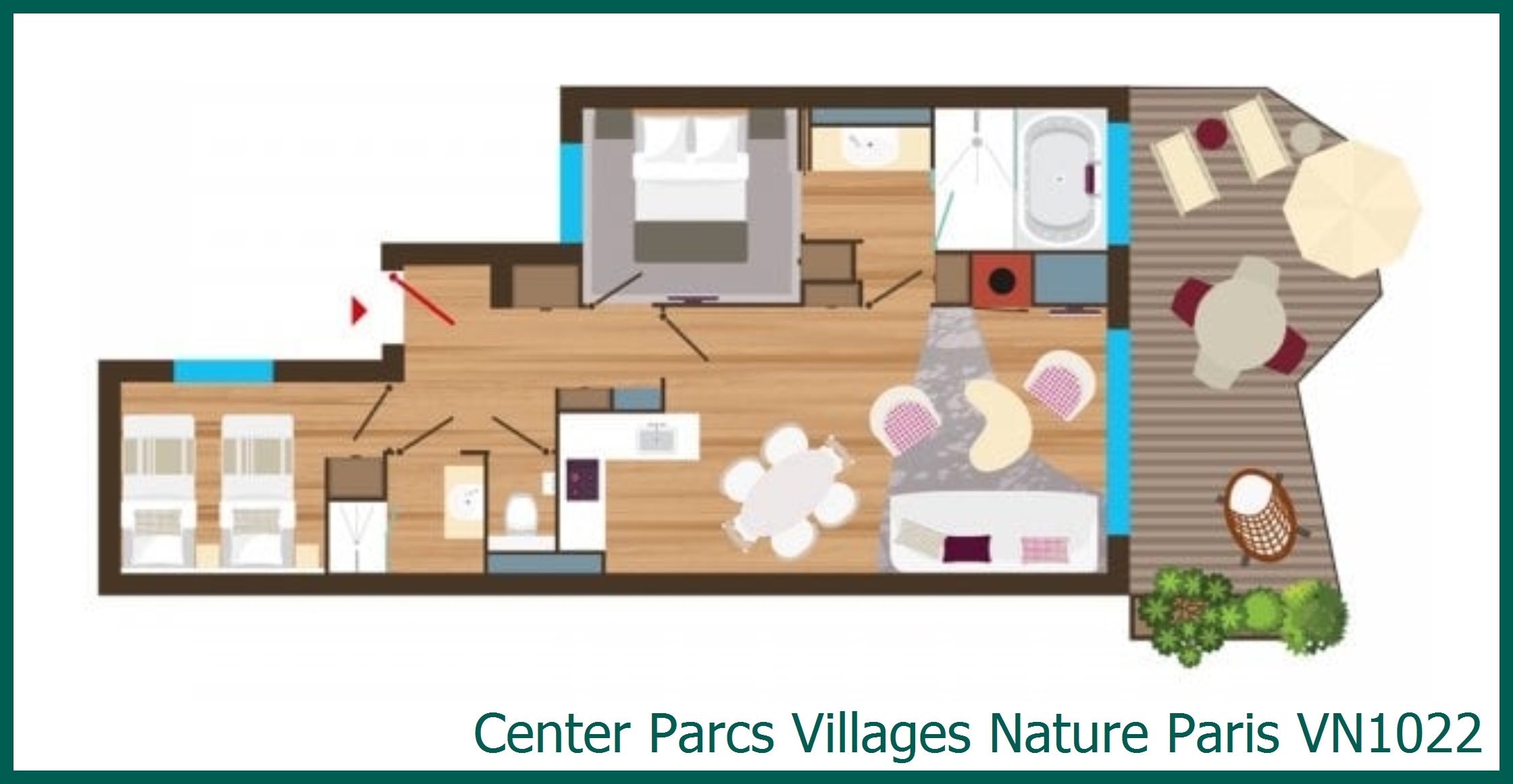 Appartement VN1022 in Villages Nature Paris