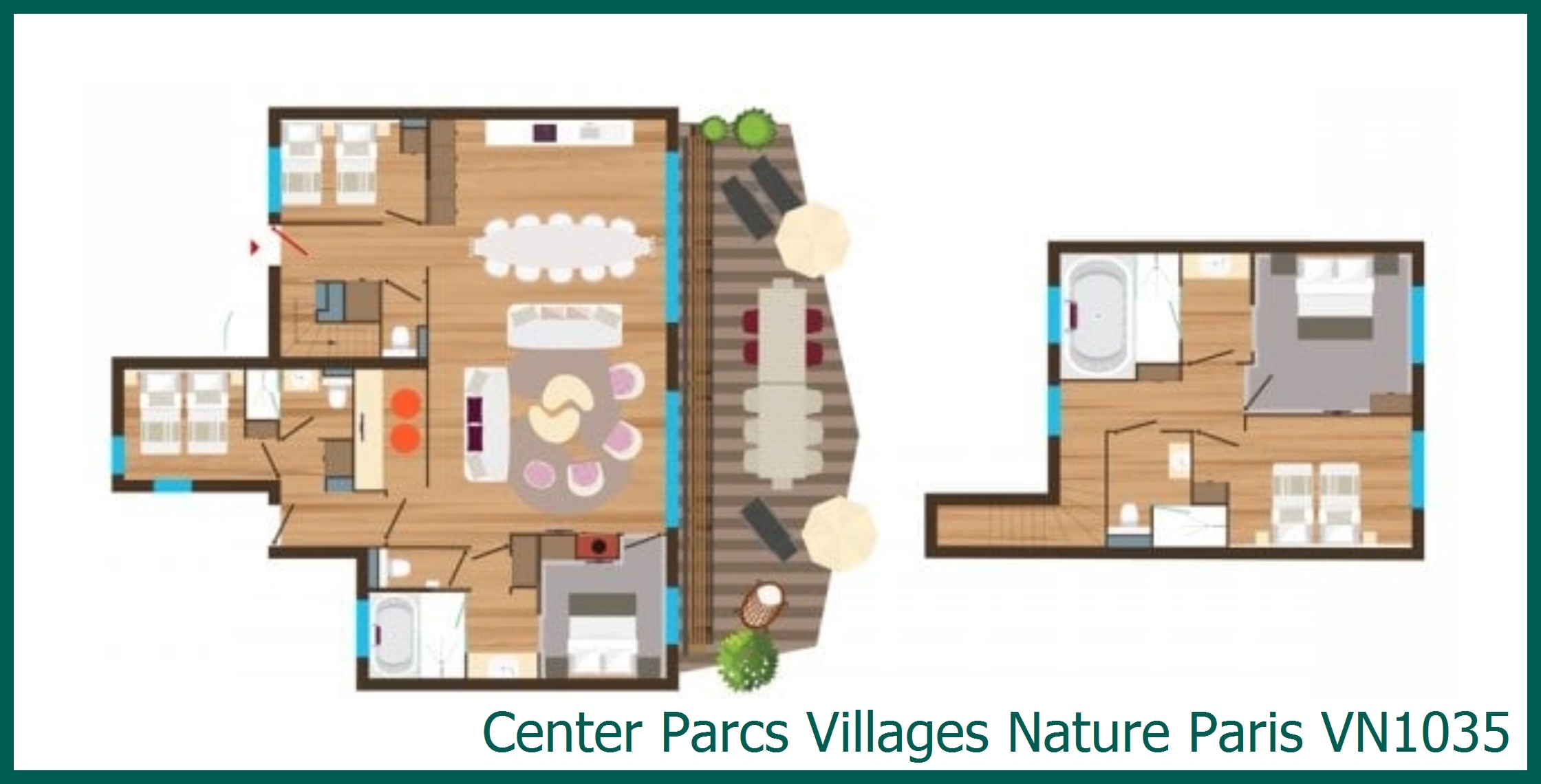 Bungalow VN1035 in Villages Nature Paris