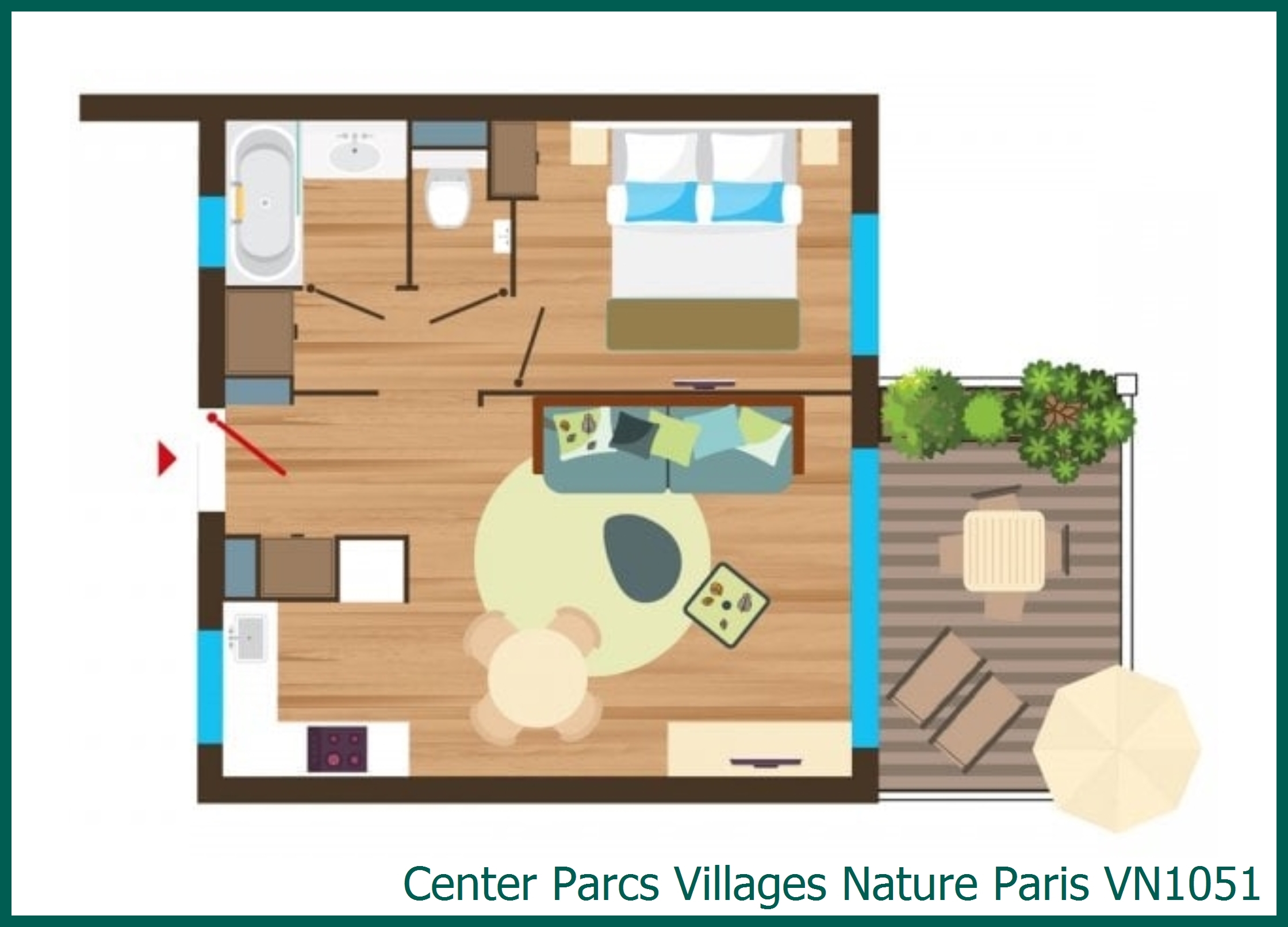 Appartement VN1051 in Villages Nature Paris