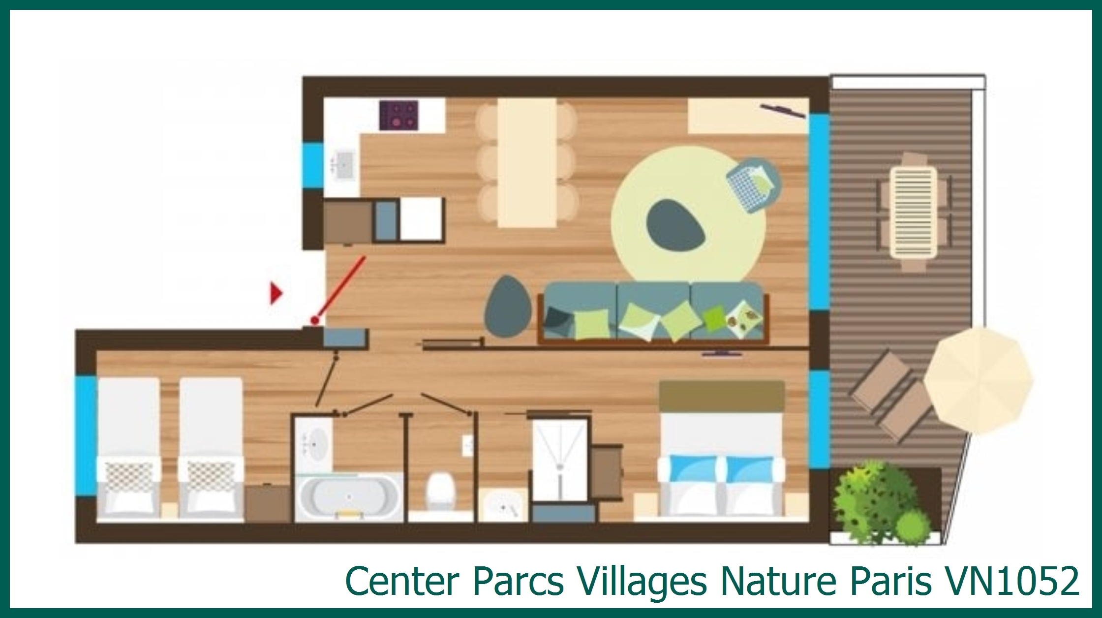 Appartement VN1052 in Villages Nature Paris