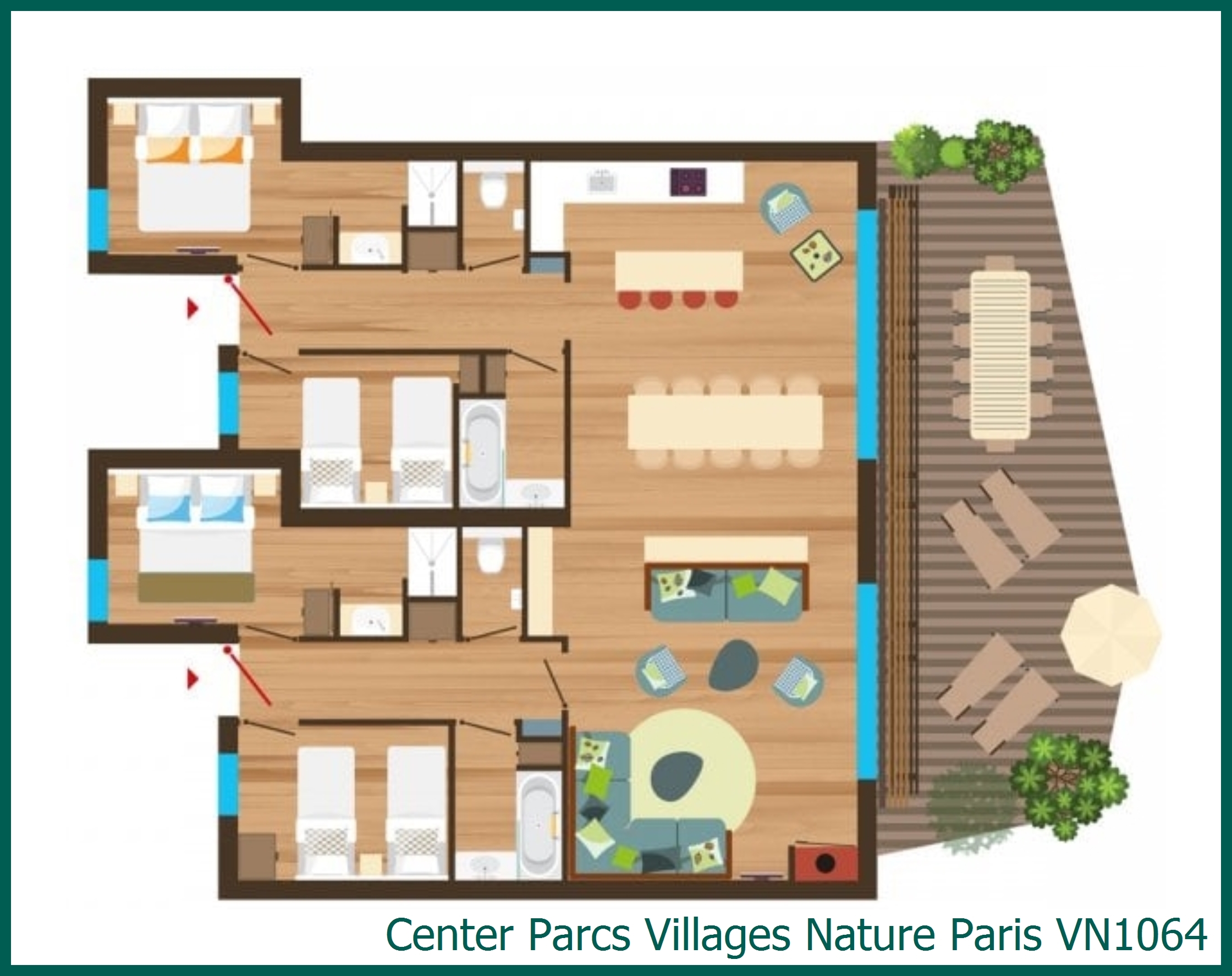 Bungalow VN1064 in Villages Nature Paris