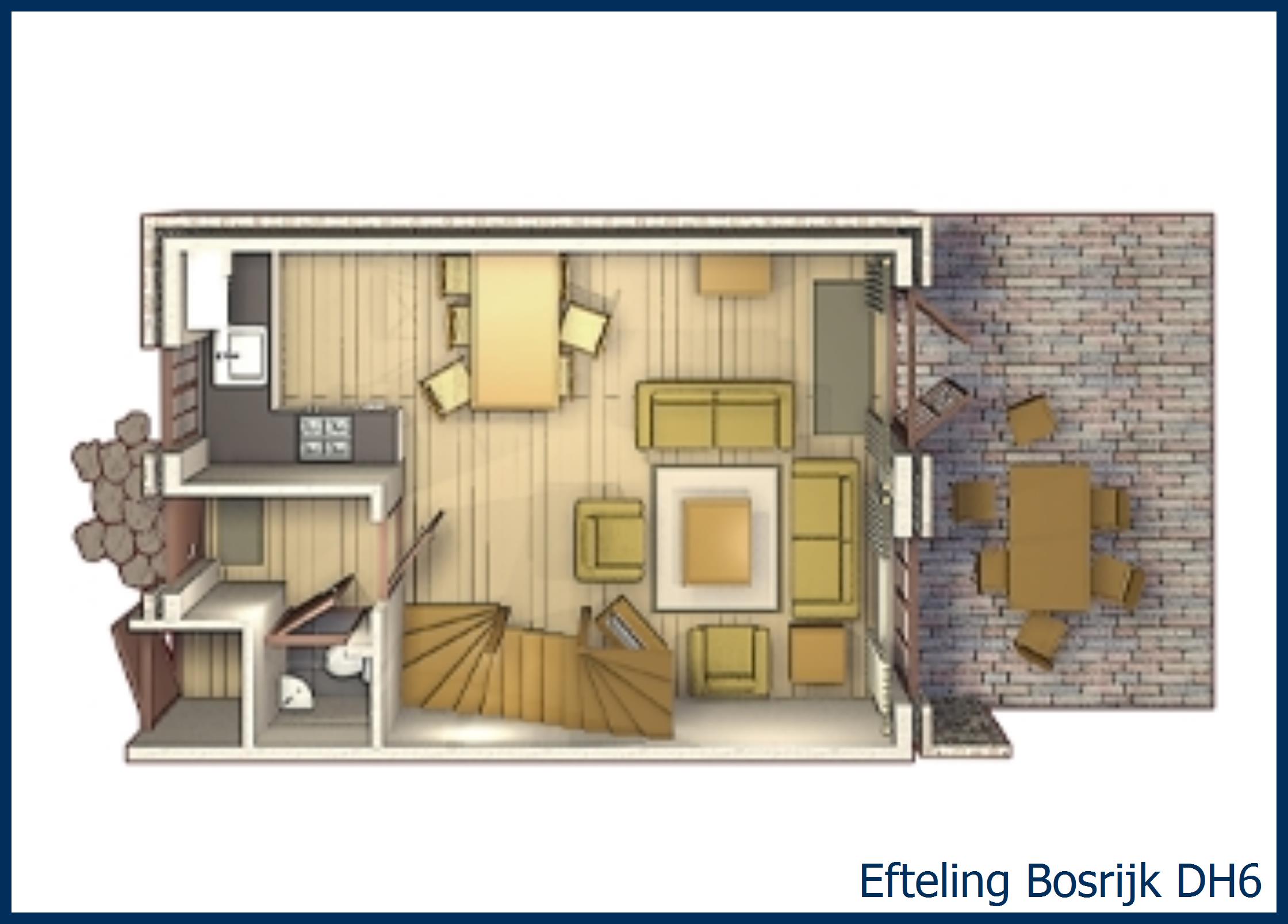 Dorpshuys 6-persoons DH6 in Bosrijk
