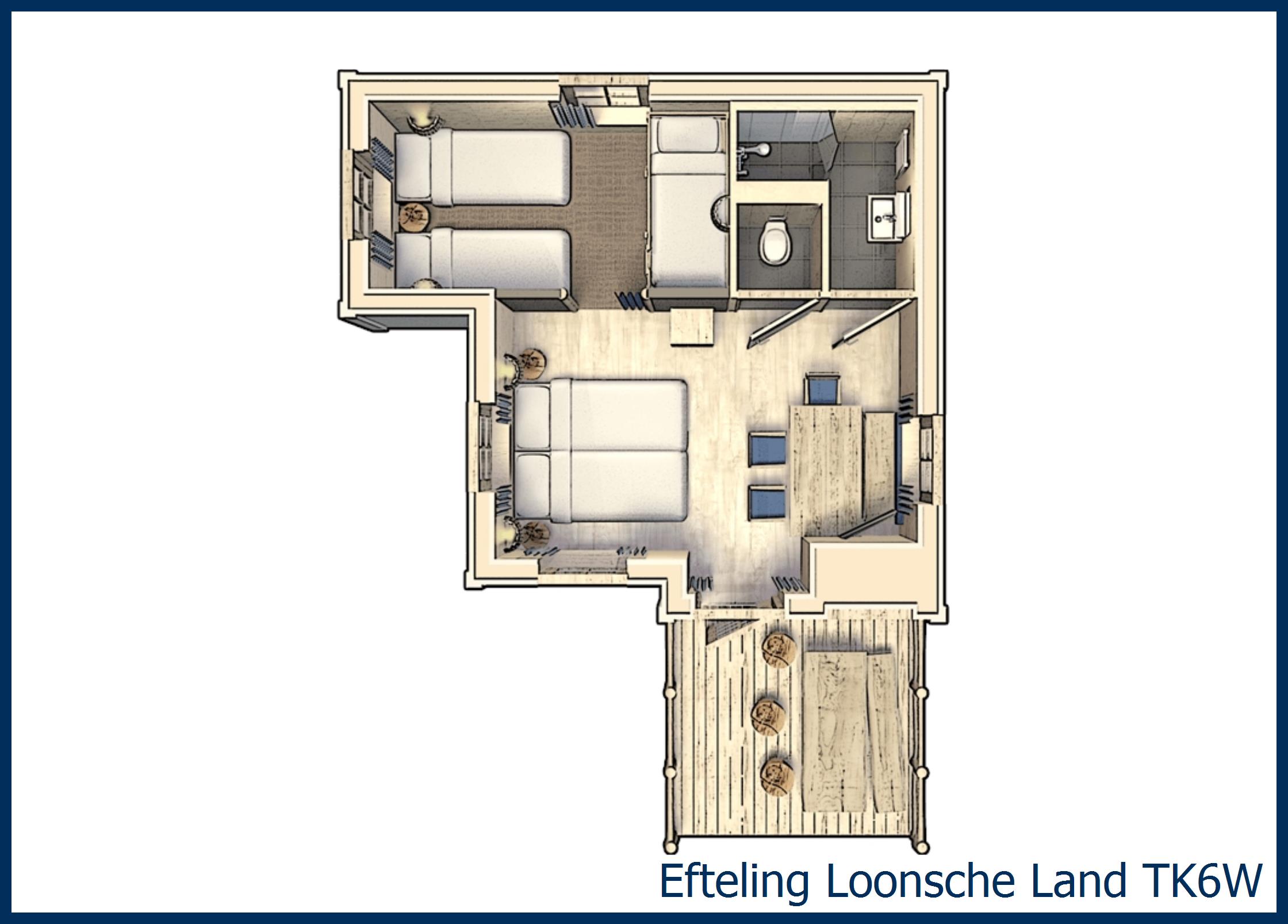 Themakamer Waterzicht 6-persoons TK6W in Loonsche Land