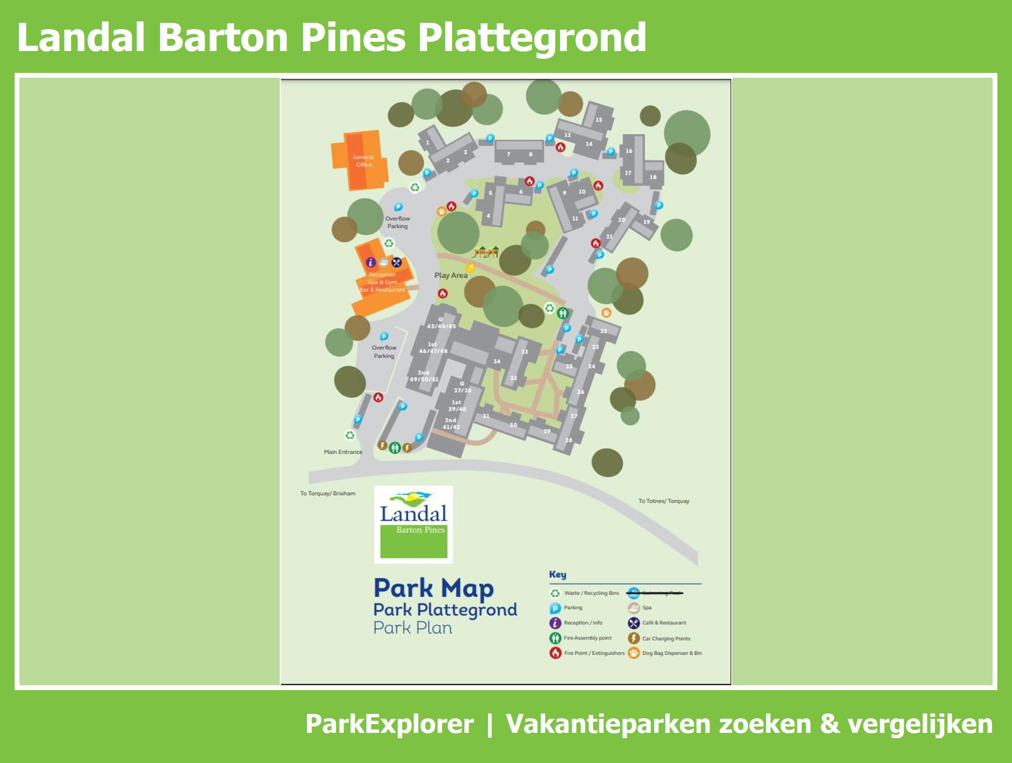 Plattegrond Barton Pines