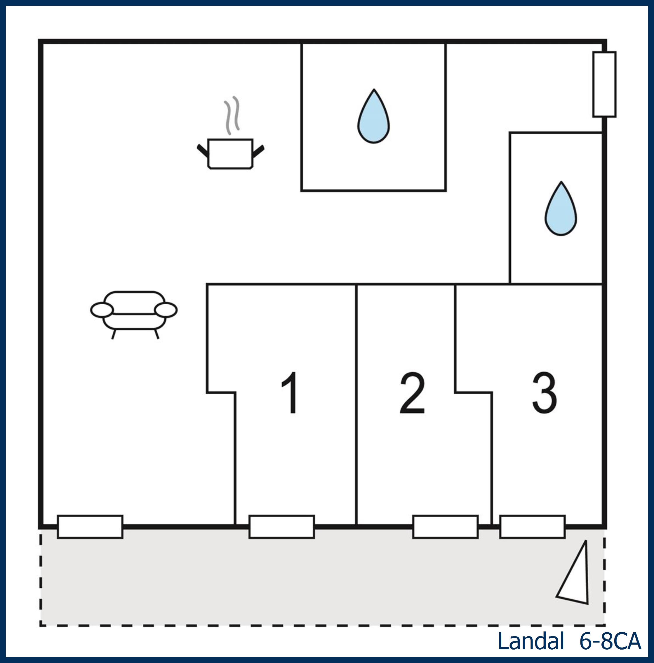 Appartement 6-8CA in Marissa