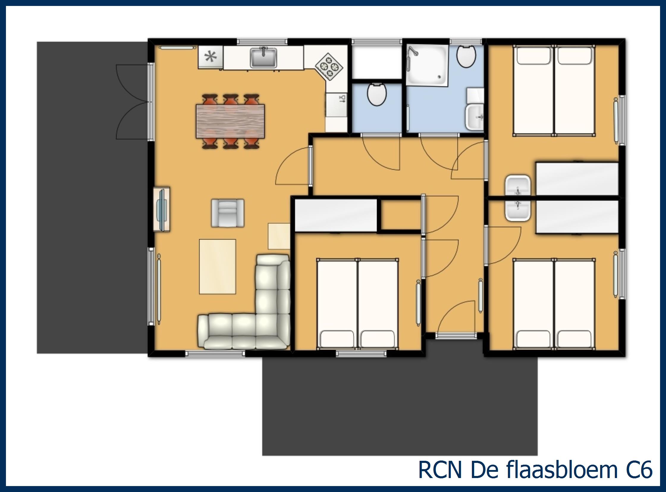 Chalet stuga C6 in De Flaasbloem