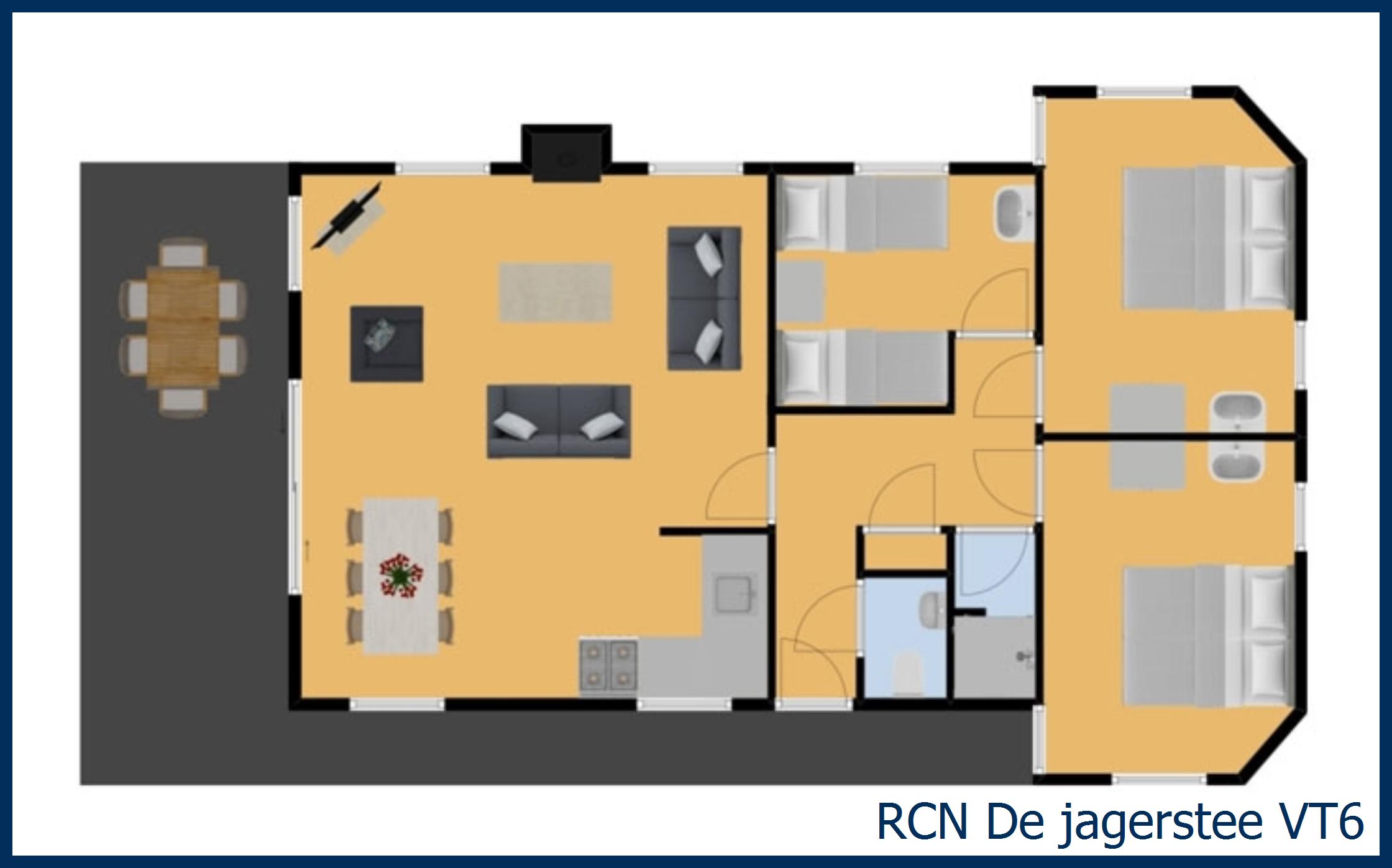 Bungalow het edelhert VT6 in De Jagerstee