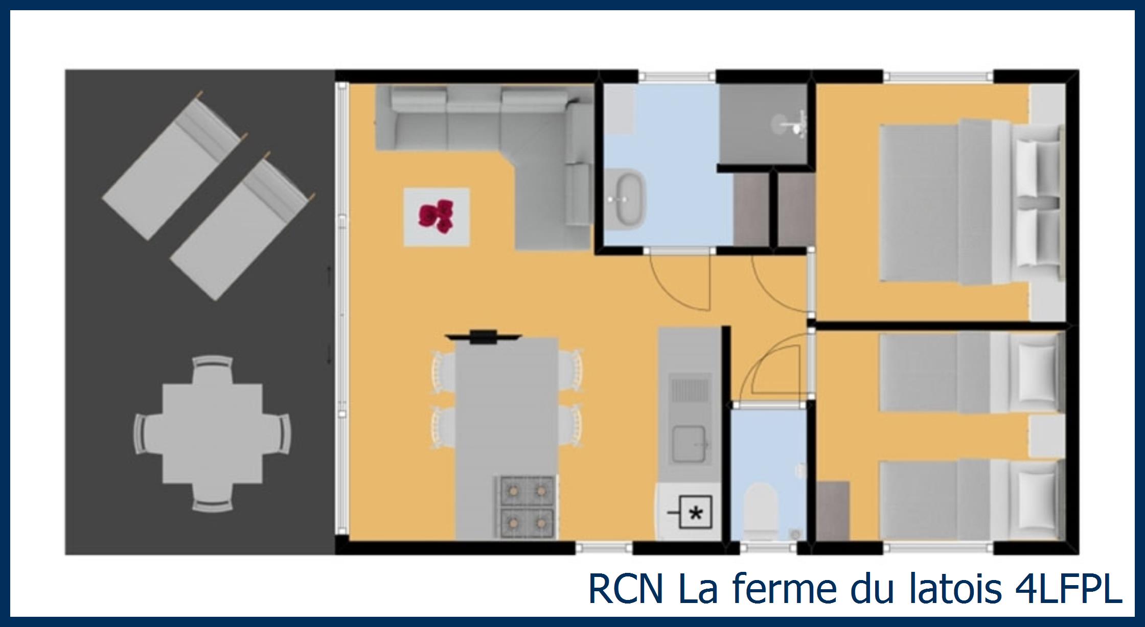 Mobil home pecheur 4LFPL in La Ferme du Latois