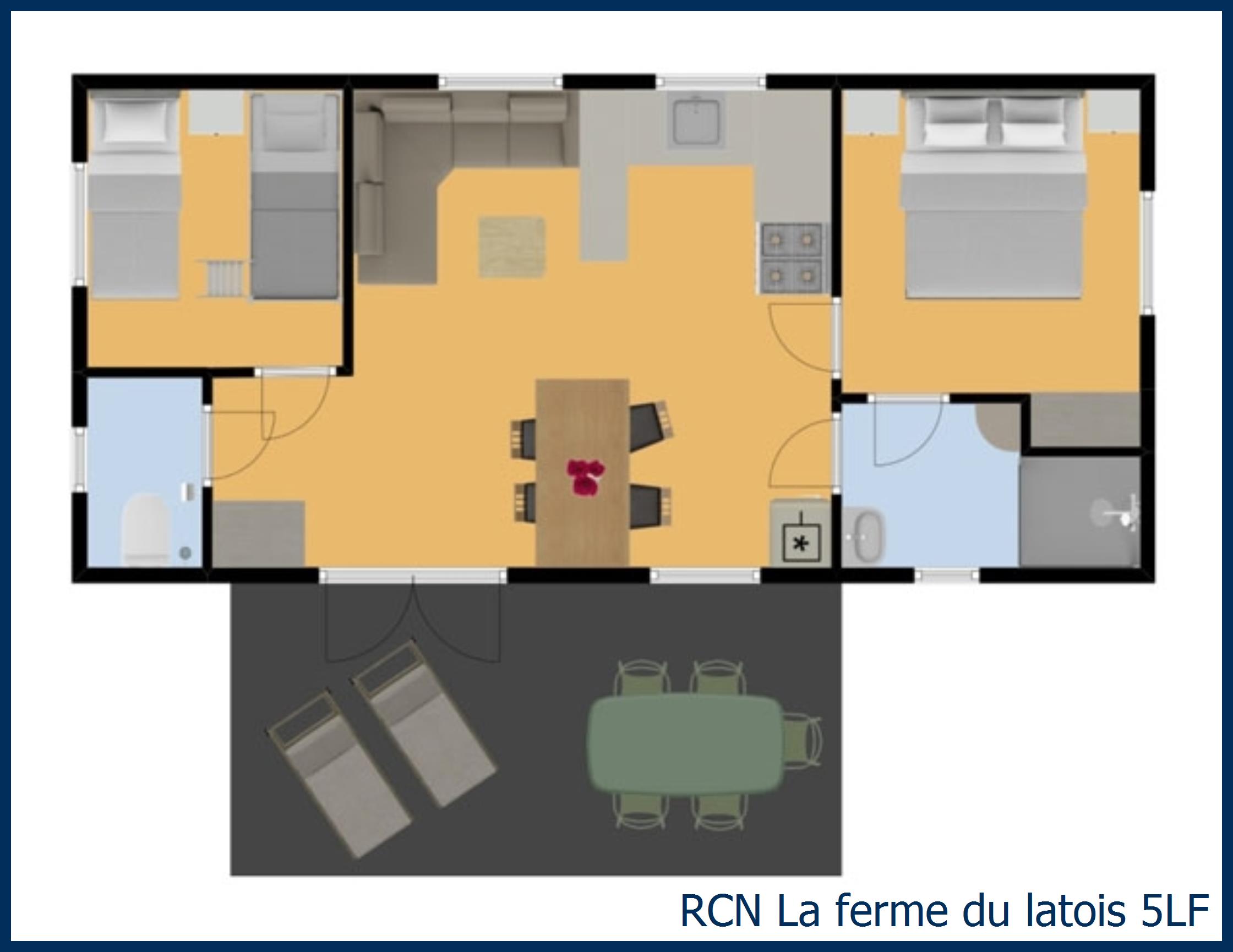 Mobil home moule 5LF in La Ferme du Latois