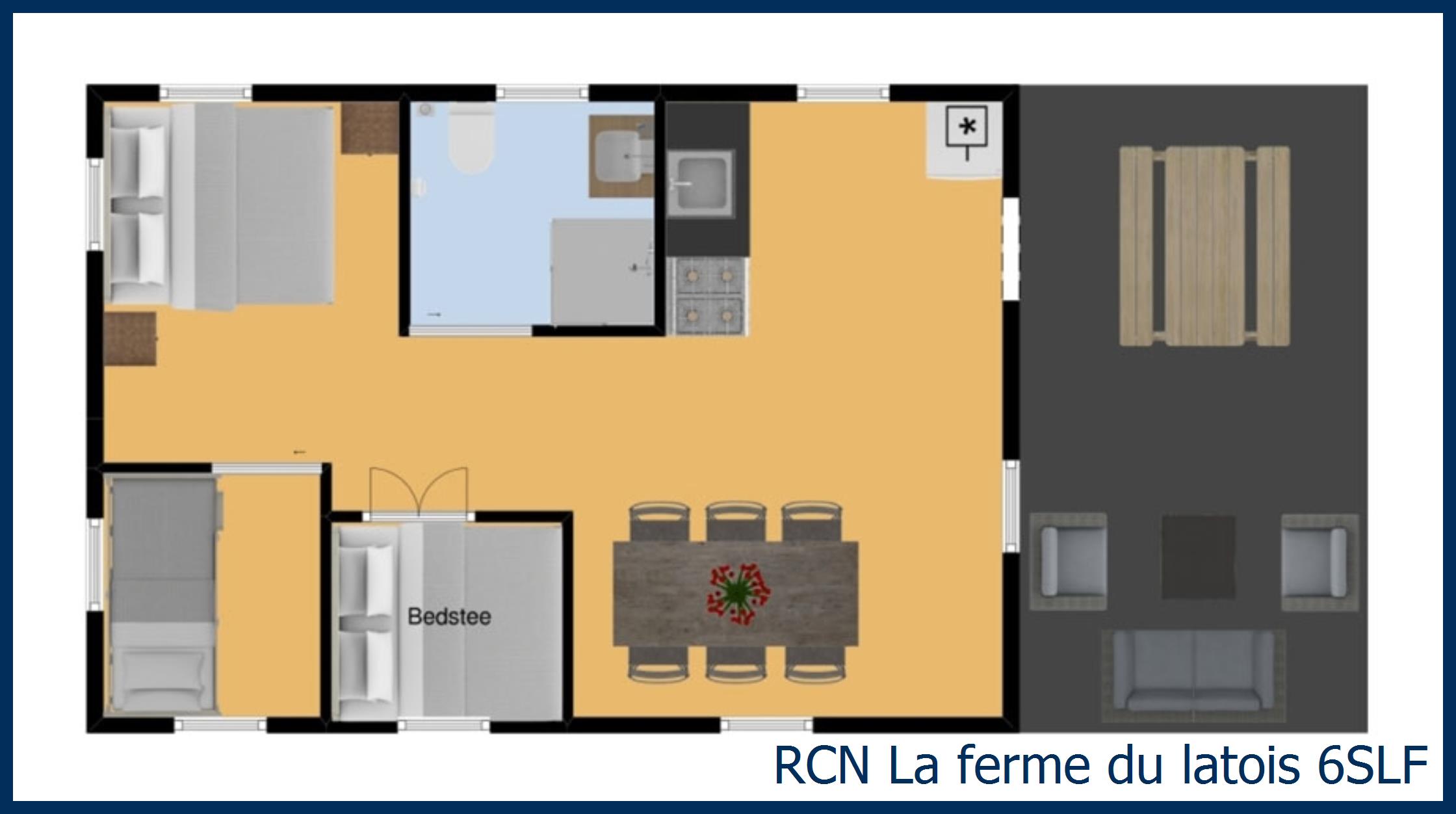 Safaritent mouette 6SLF in La Ferme du Latois