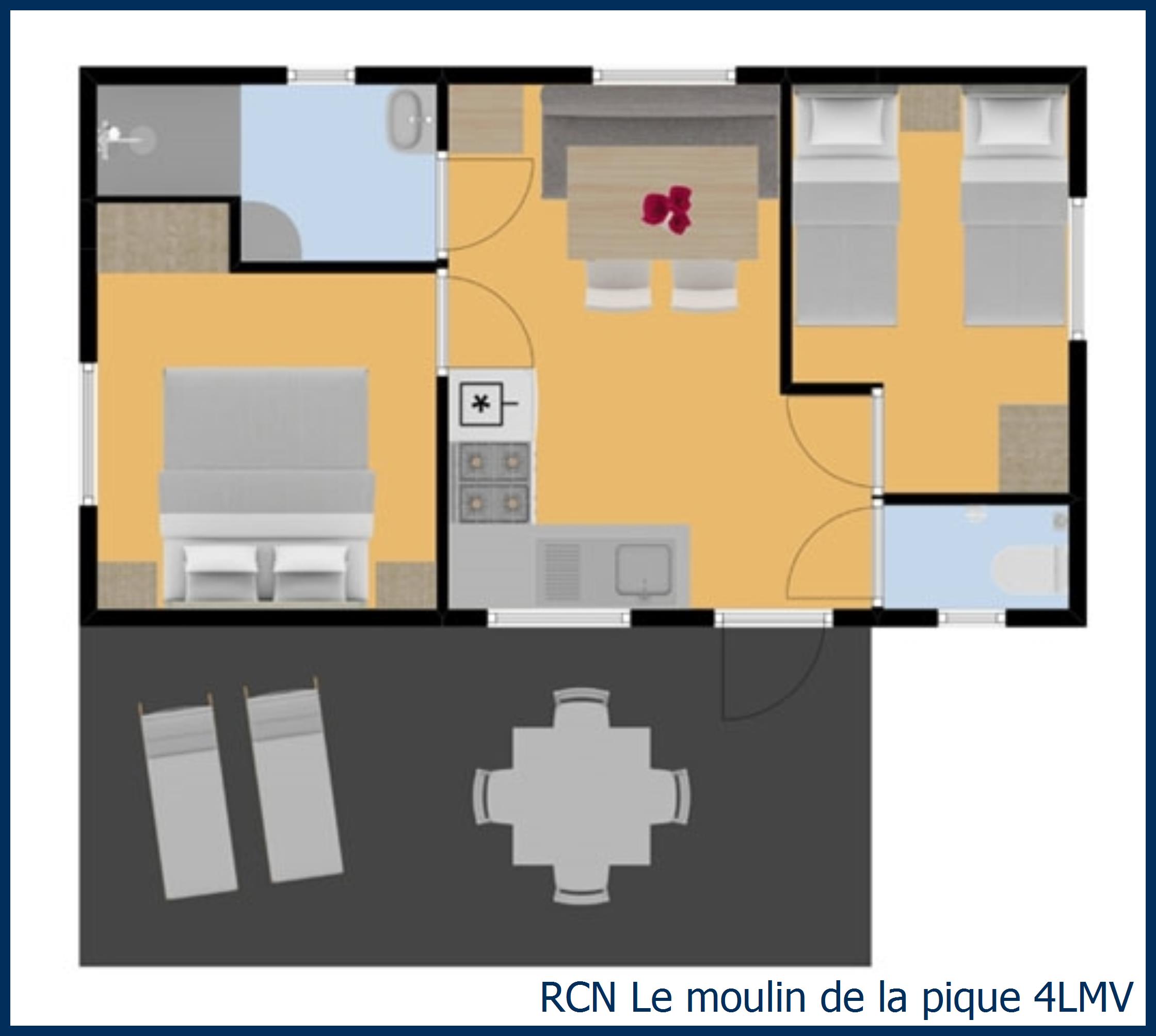 Mobil home monpazier 4LMV in Le Moulin de la Pique