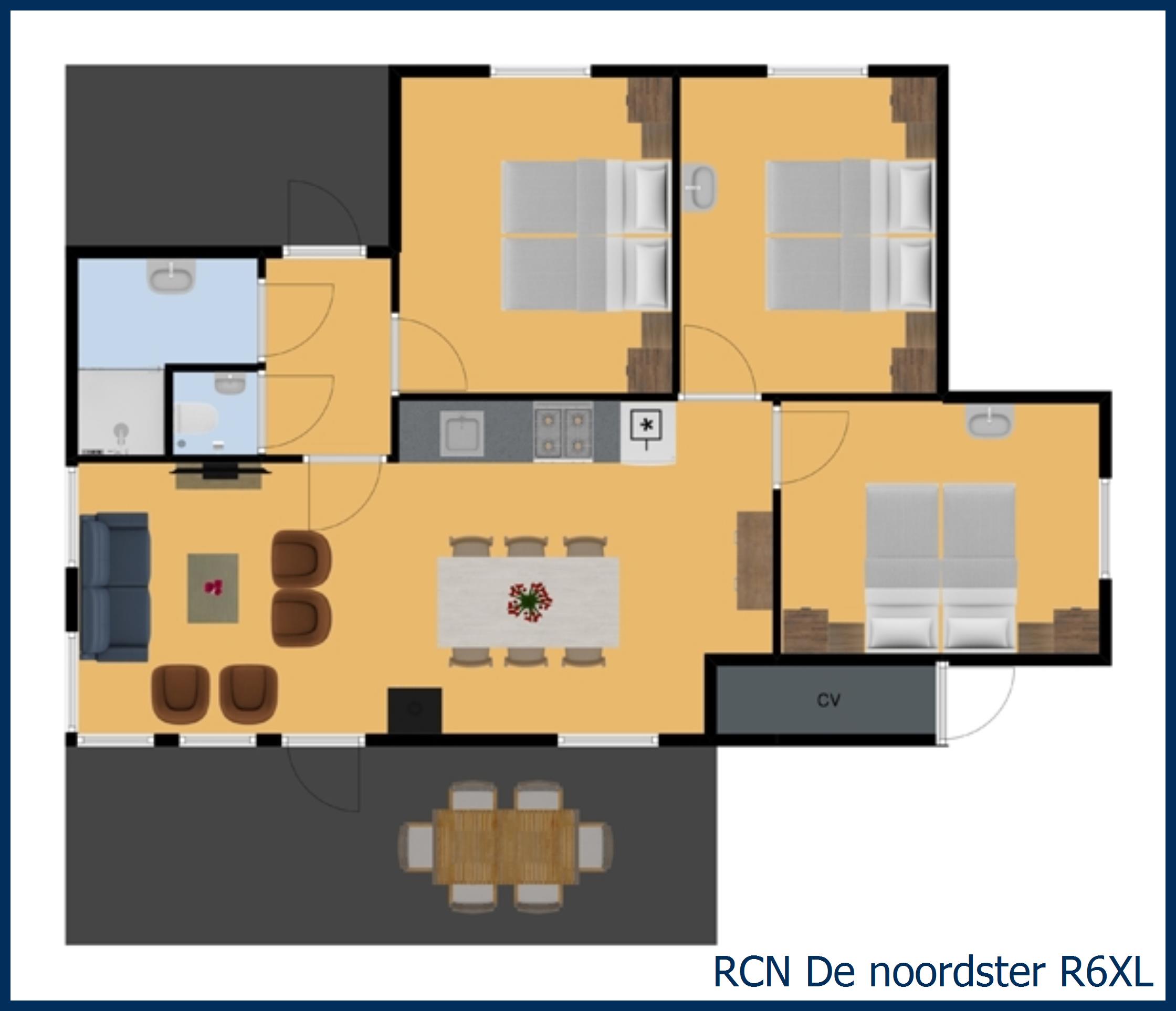 Bungalow mercurius R6XL in De Noordster