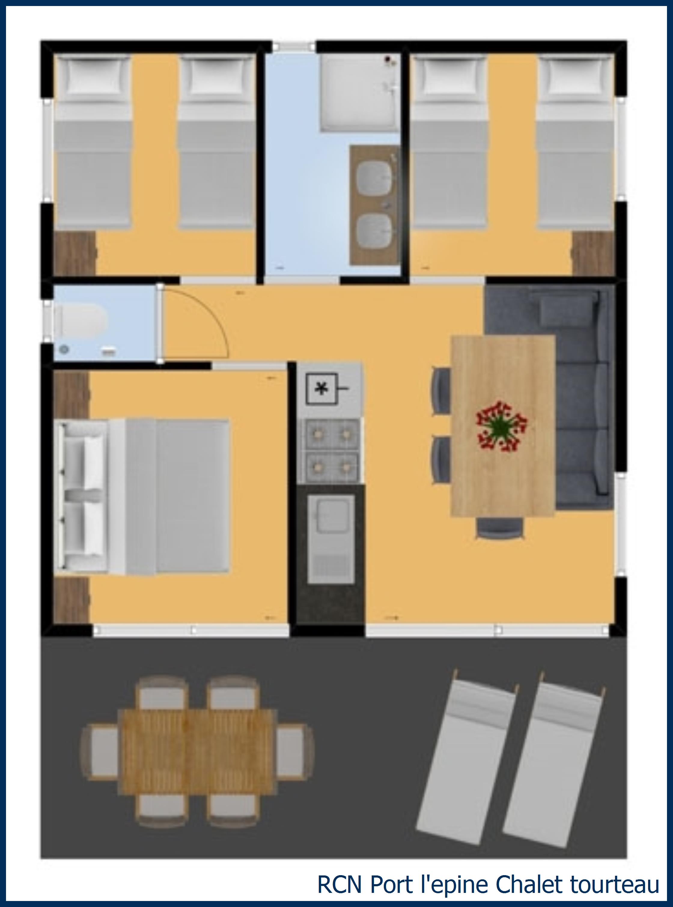 Chalet tourteau in Port l'Epine