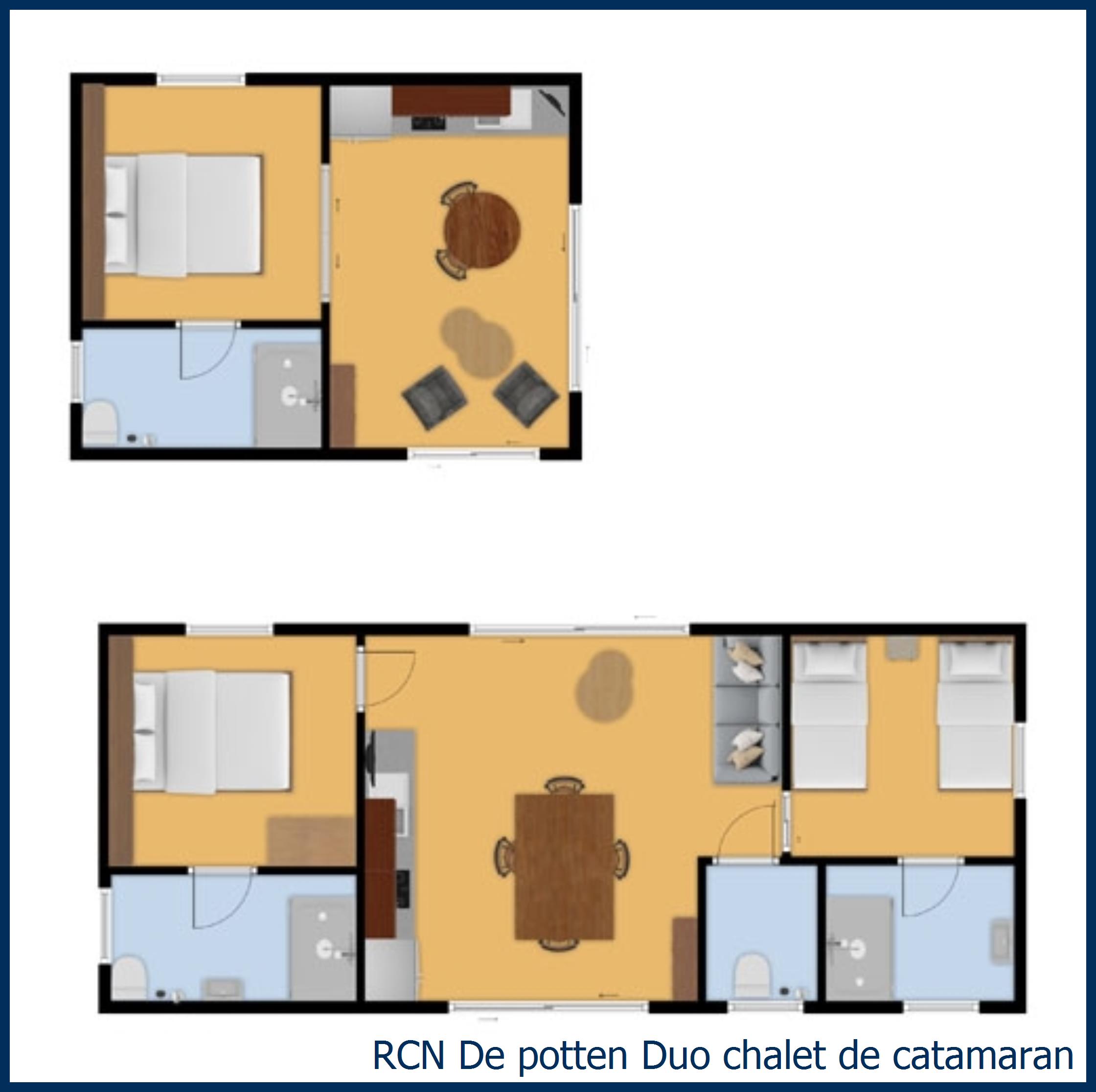 Chalet Duo  de catamaran in De Potten