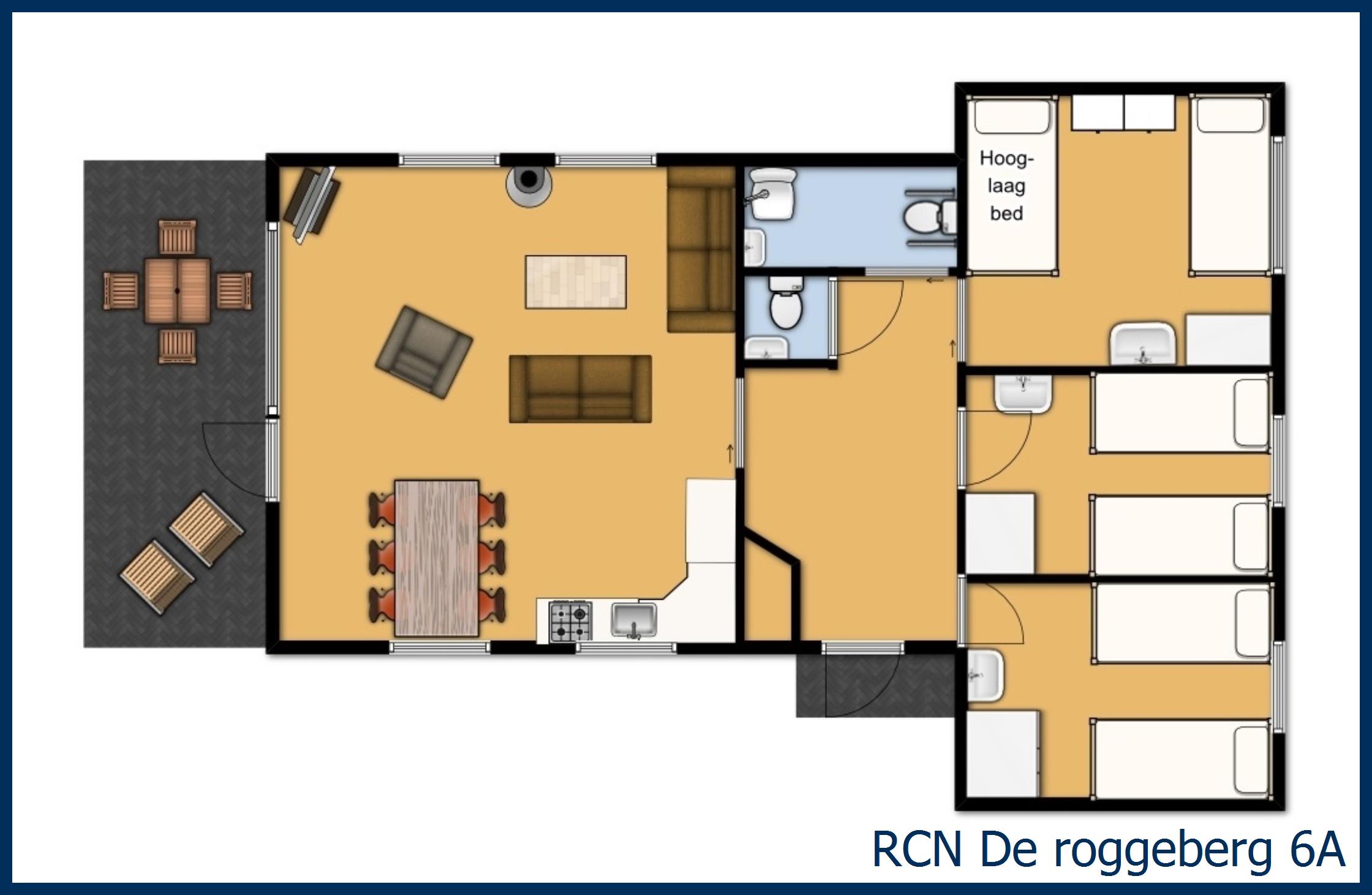 Aangepaste bungalow de dobbe 6A in De Roggeberg