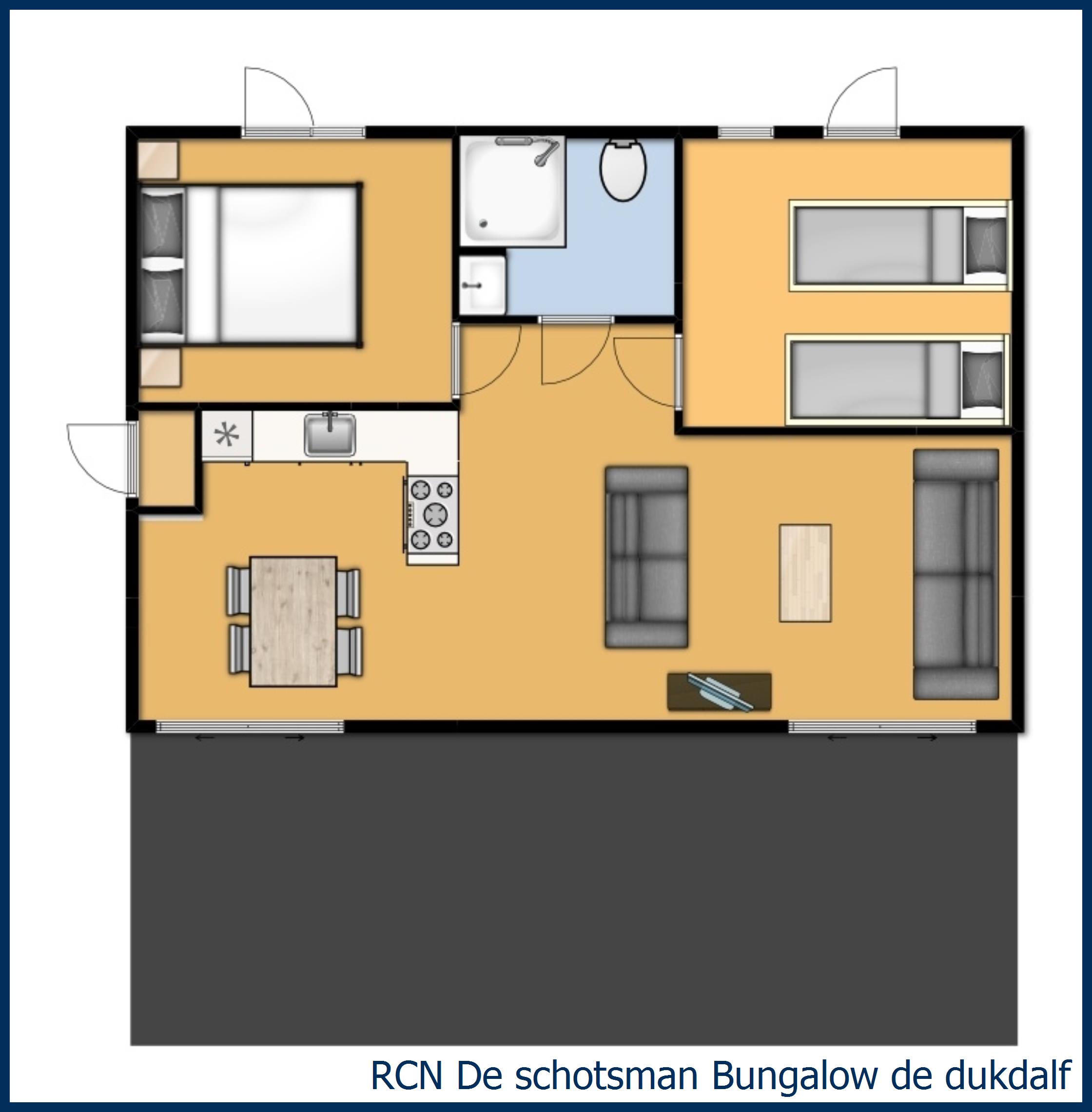 Bungalow de Dukdalf in De Schotsman