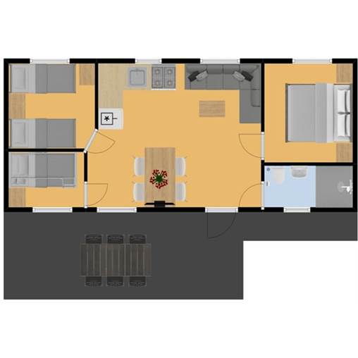 Stacaravan Mobil home Zeearend in Toppershoedje